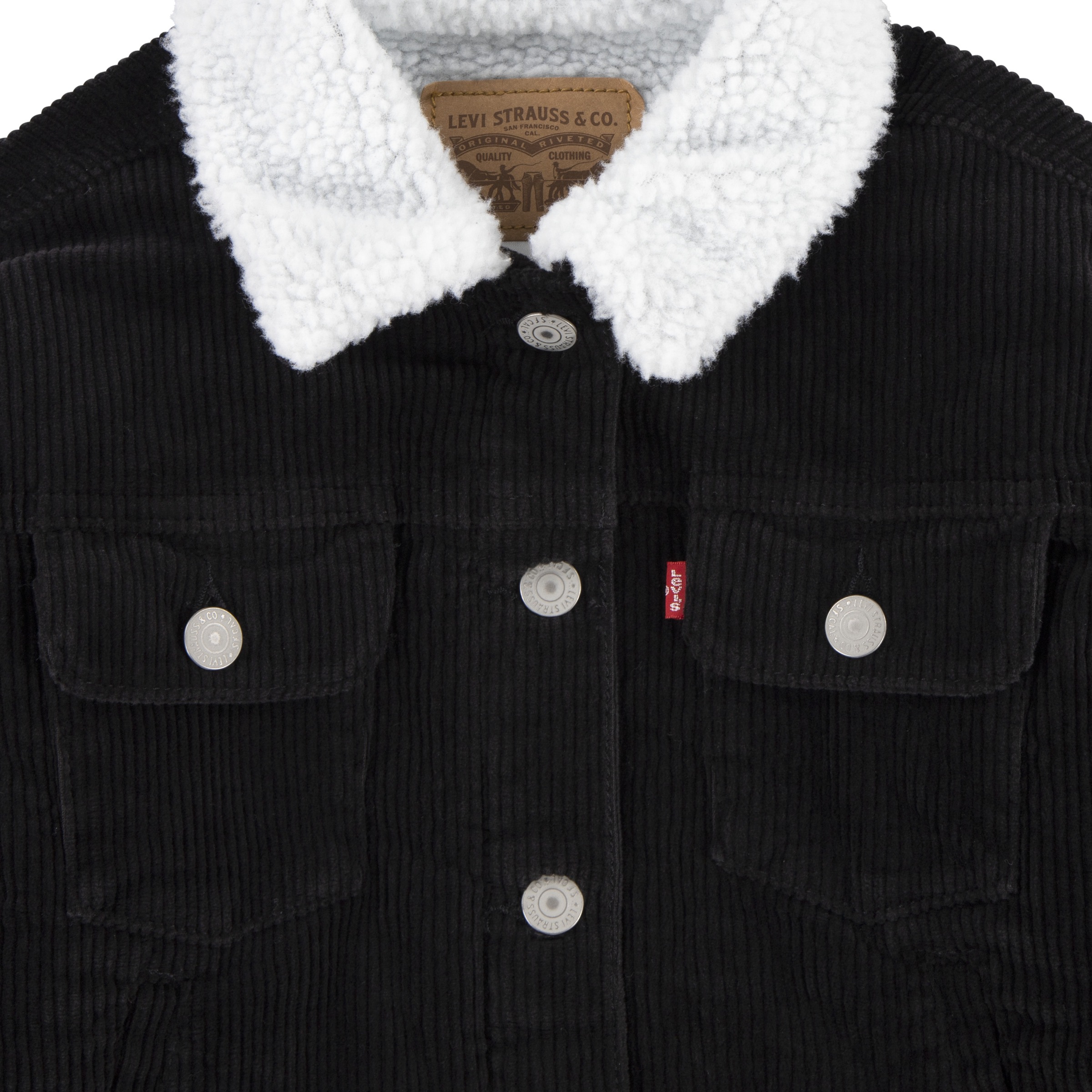 Levi's® Kids Cordjacke »LVG BABY BAGGY CORDUROY TRUCKE« mit Fellimitatkragen, for Girls