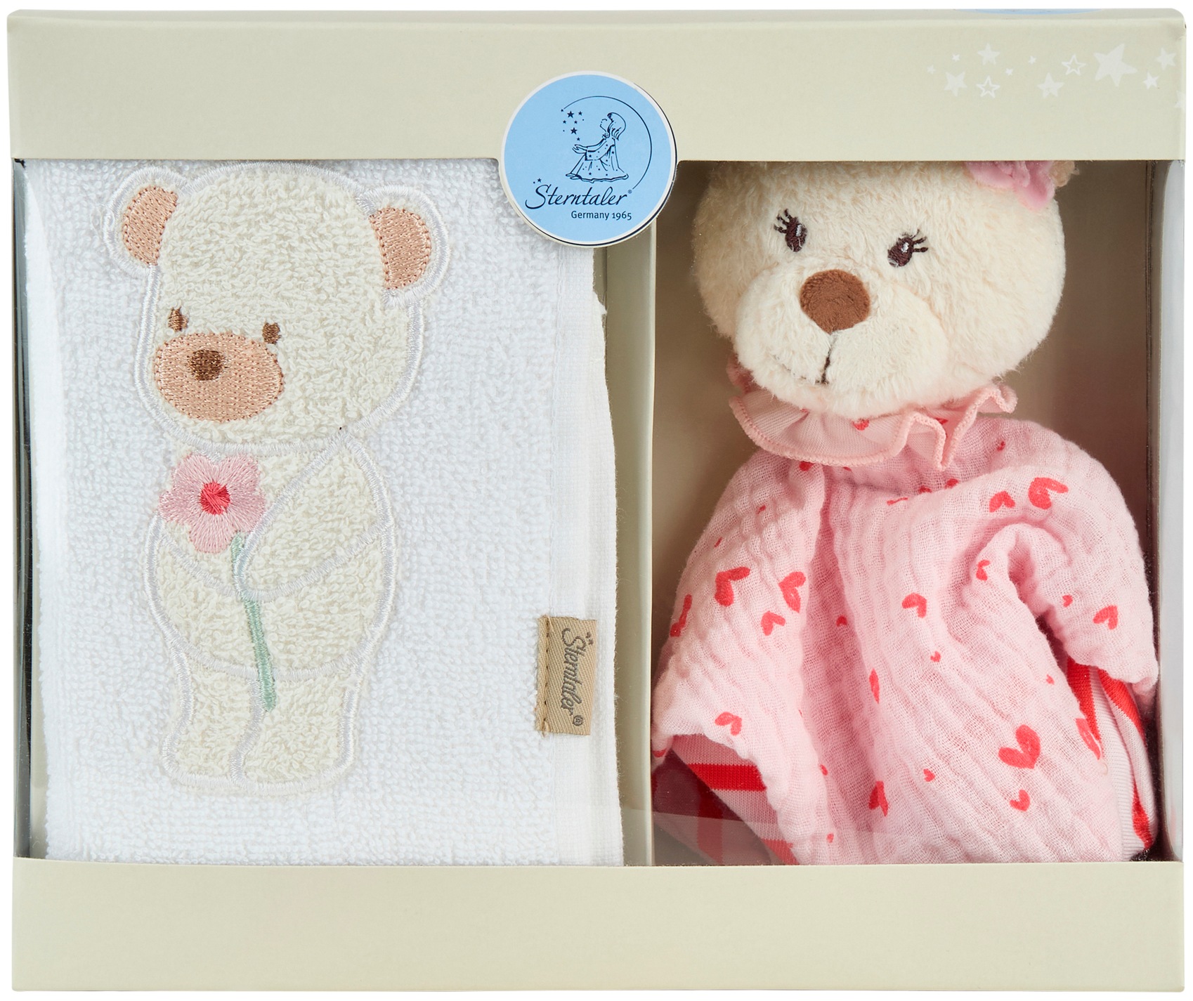 Sterntaler® Schmusetuch »Geschenkset BÄR Betty« Set, 2 tlg.
