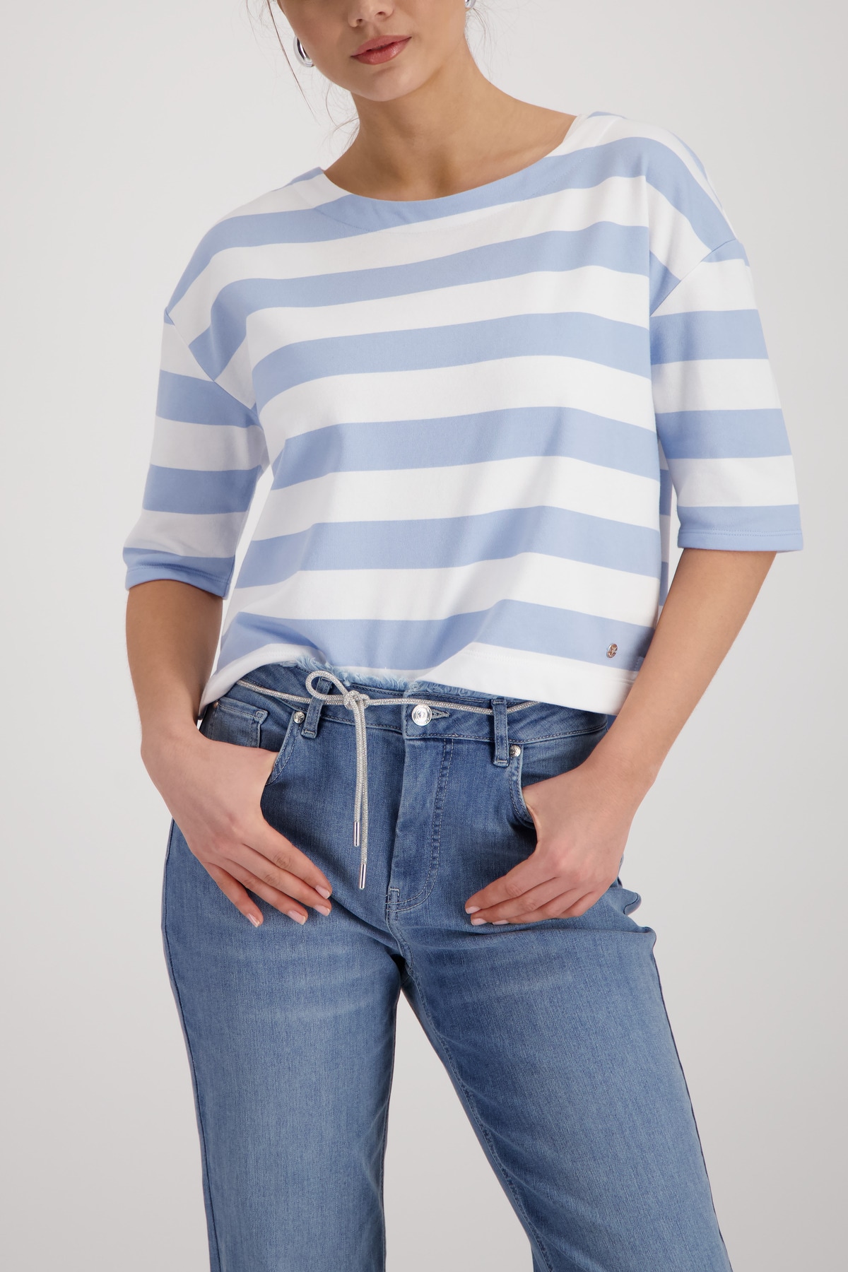 Monari Sweatshirt "Sweatshirt Basic Ringel", Regular fit mit Streifen günstig online kaufen