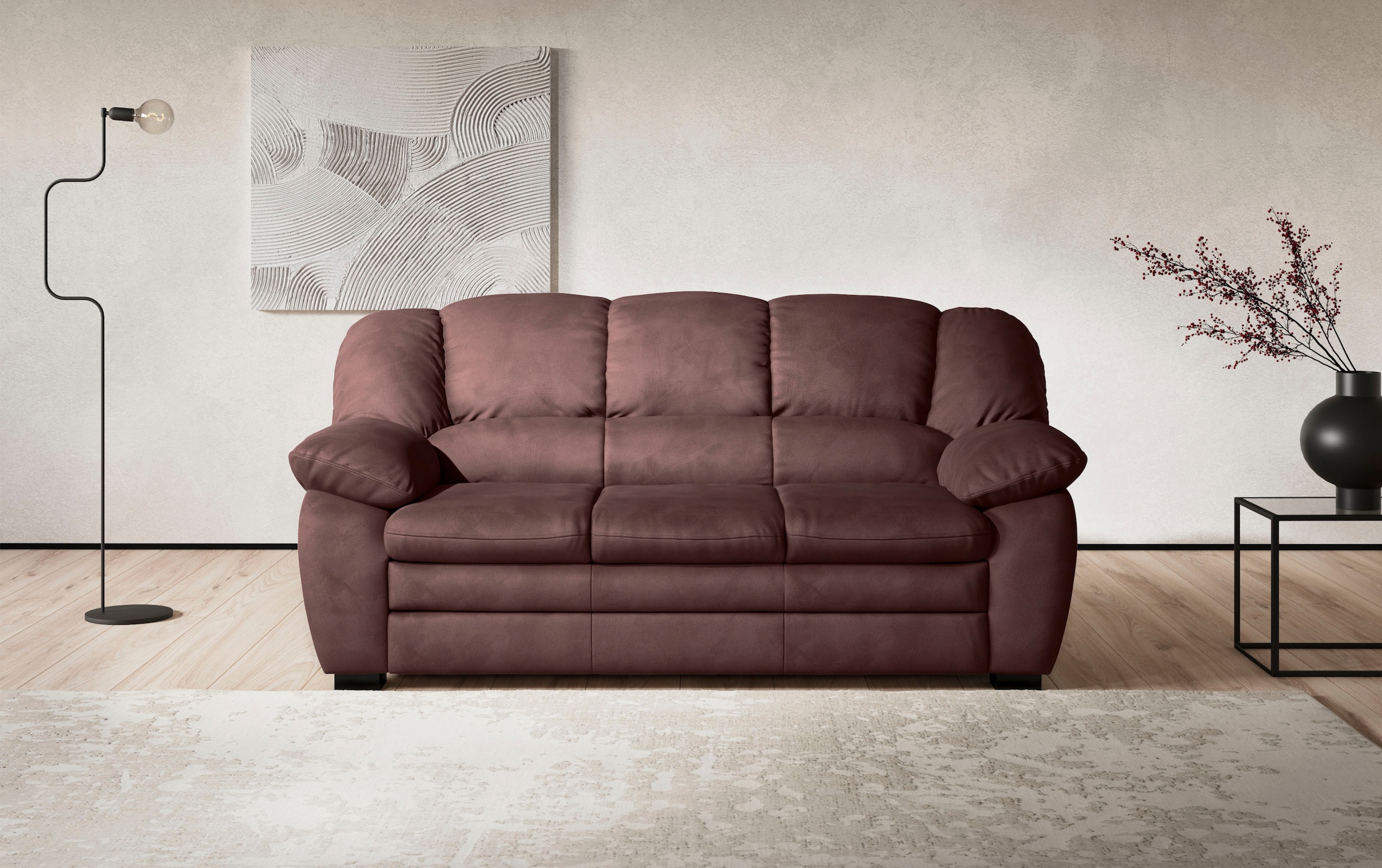 COTTA 2,5-Sitzer "Casino Sofa, Garnitur: Sessel 2,5-Sitzer, B: 185 cm, Sitzhöhe 43 cm" Polstergarnitur, auch als Set erhältlich