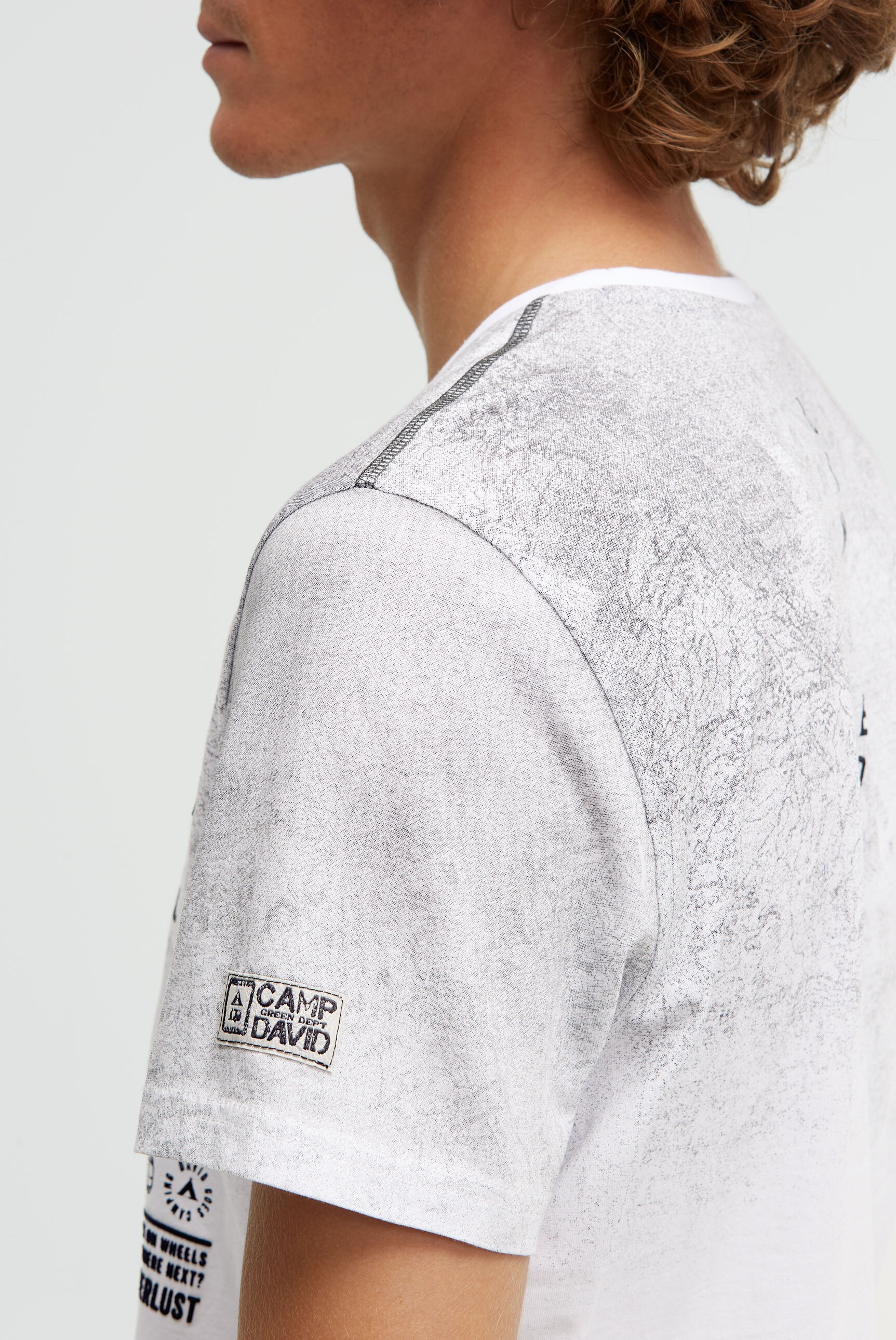 CAMP DAVID Rundhalsshirt aus Baumwolle