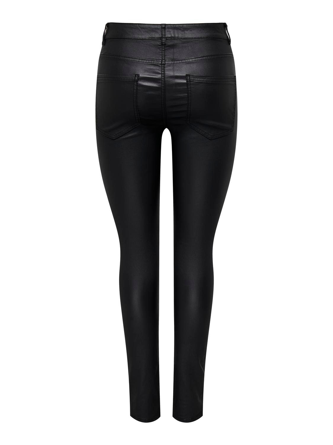 ONLY Lederimitathose "ONLBINY-NYA MW COATED ZIP PANT PNT", mit Biker Detail günstig online kaufen