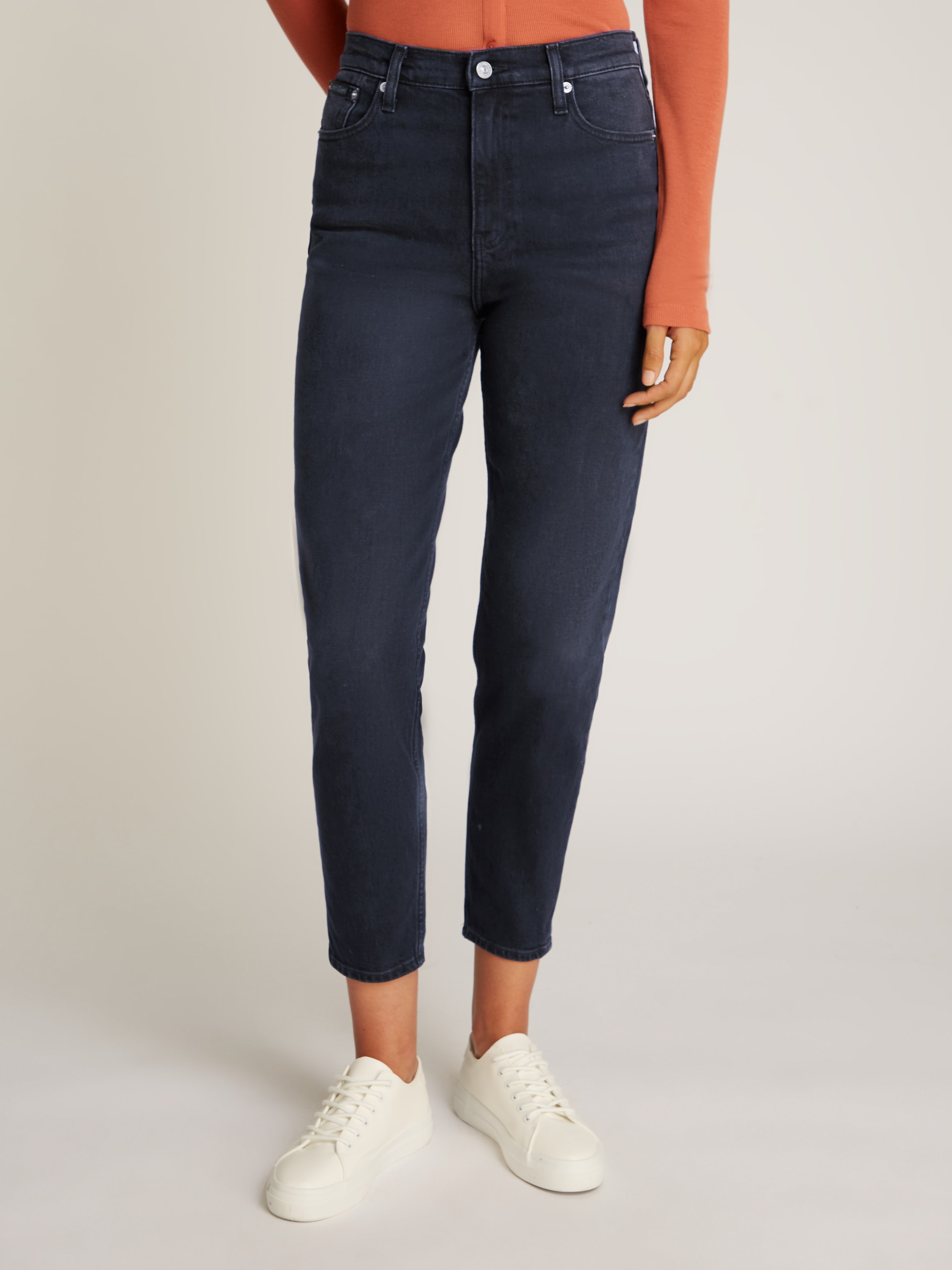 Calvin Klein Jeans Mom-Jeans "MOM JEAN", mit Coinpocket, Logodruck