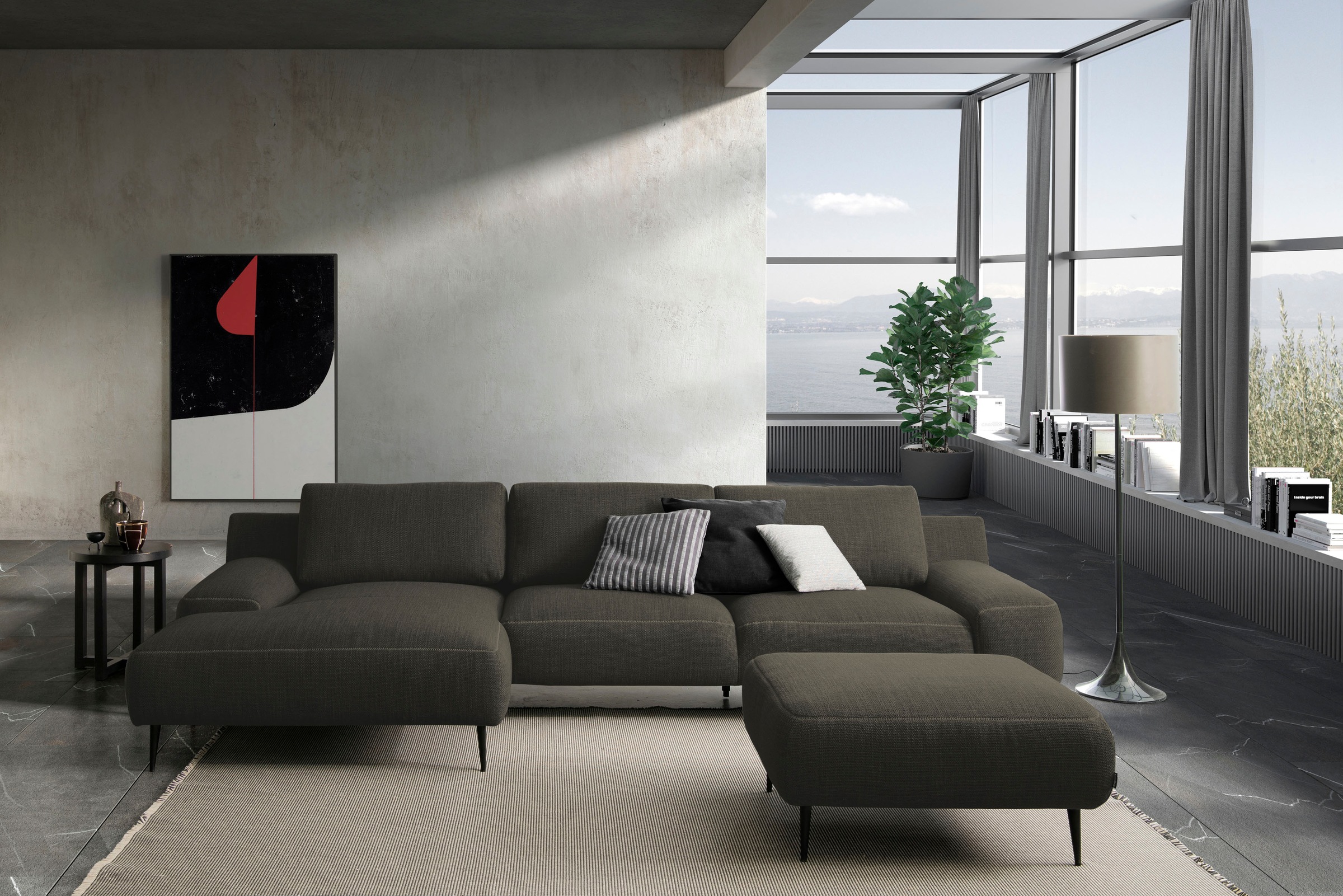 designwerk Ecksofa "Forma L-Form, zeitloses Designsofa mit aktuellem Fuß", günstig online kaufen