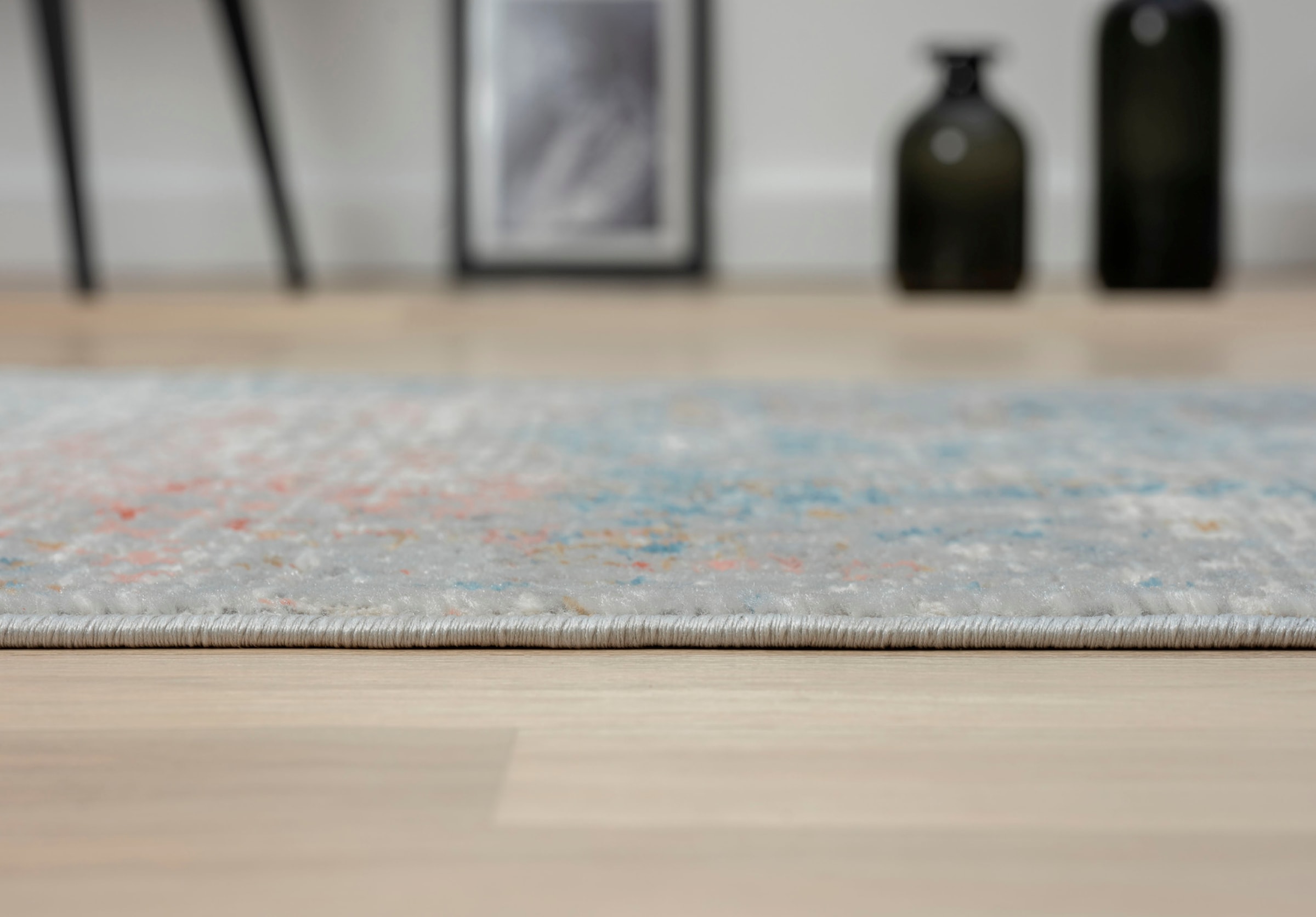 Myflair Möbel & Accessoires Teppich »My Roots«, rechteckig, 8 mm Höhe, Kurzflor, Retro-Design, besonders weich durch Microfaser