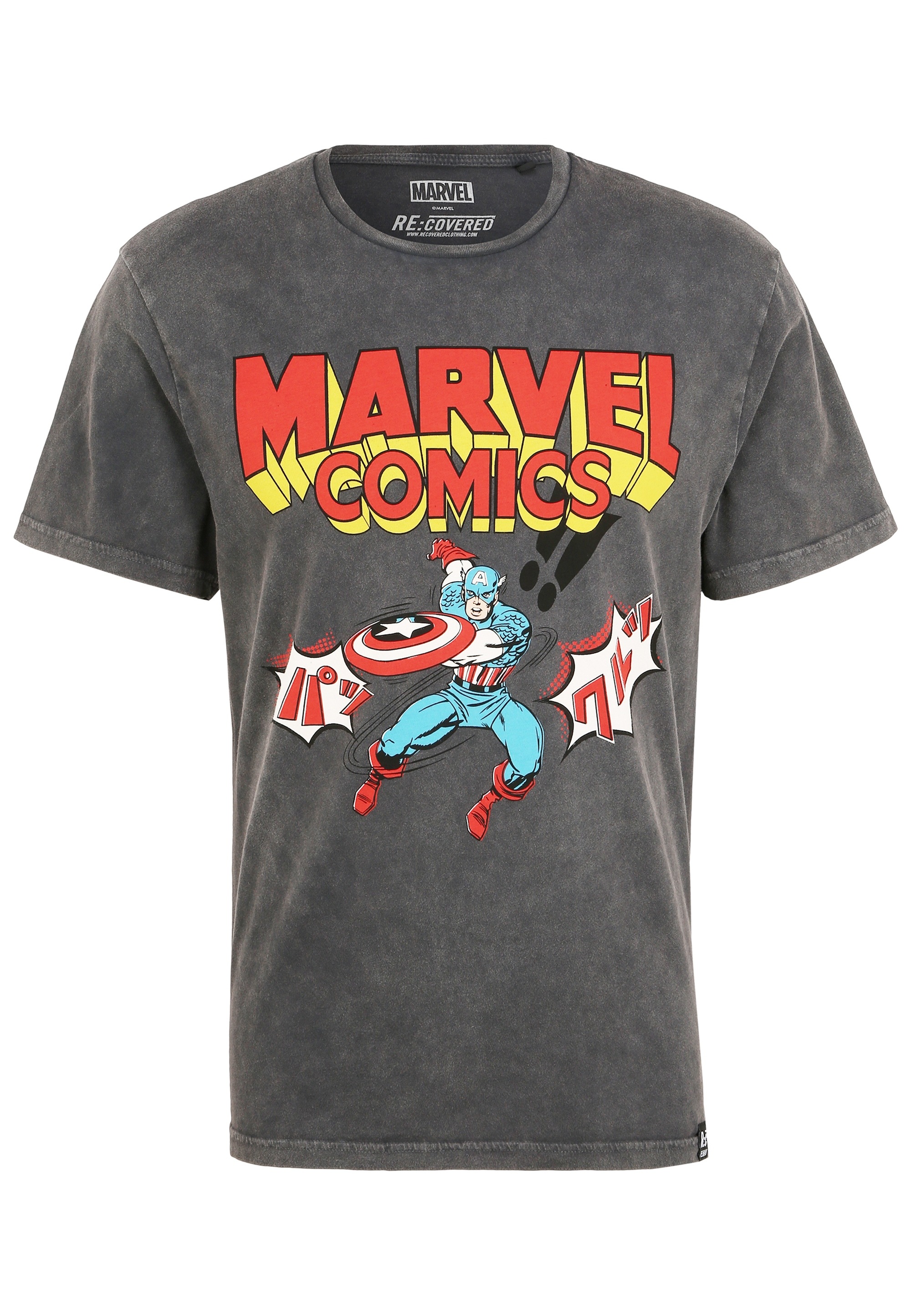 Recovered T-Shirt "Marvel Comics Captain America Japan", mit coolem Captain günstig online kaufen