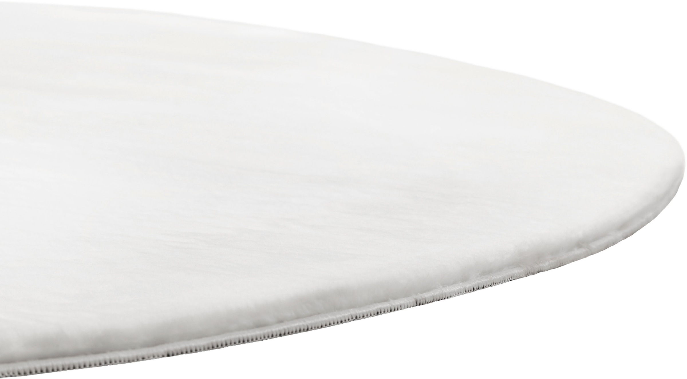 Thumbnail - Homie Living Teppich "Villa Rosso" rund 15 mm Höhe Kurzflor, Uni-Farben, leicht glänzende Optik