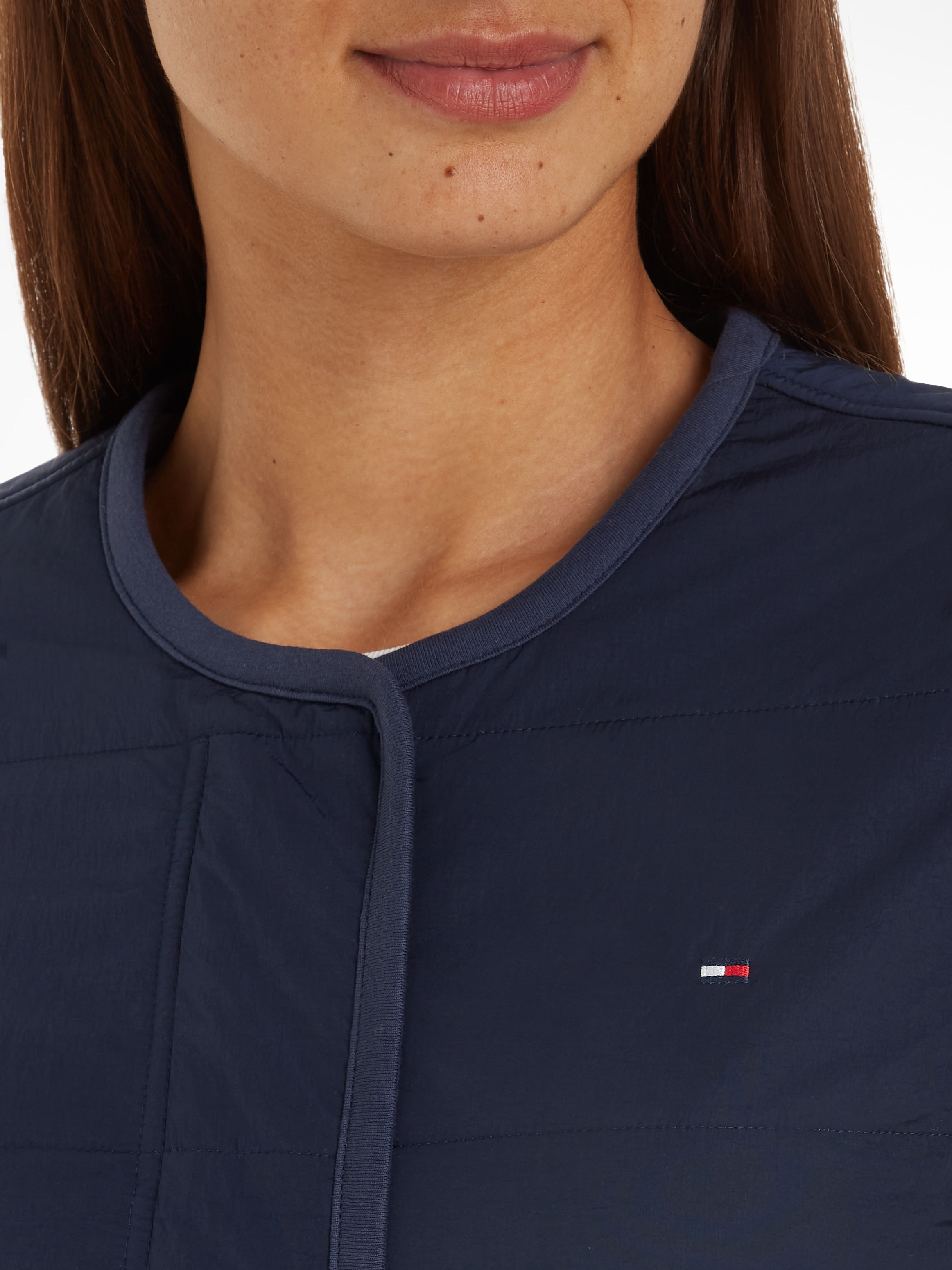 Tommy Hilfiger Steppjacke »JERSEY LINED JACKET«, mit Tommy Jeans Logo-Flag