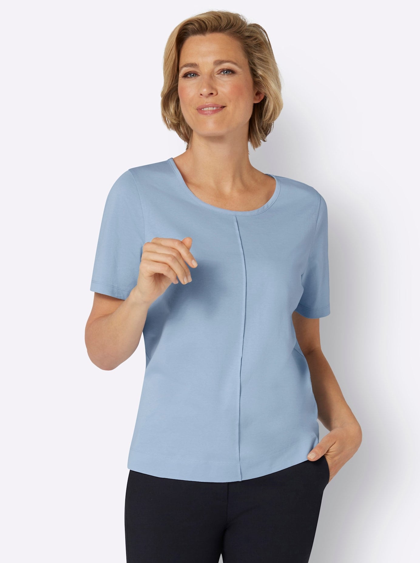 Classic Basics Kurzarmshirt "Kurzarm-Shirt" 1 Stk. tlg. günstig online kaufen
