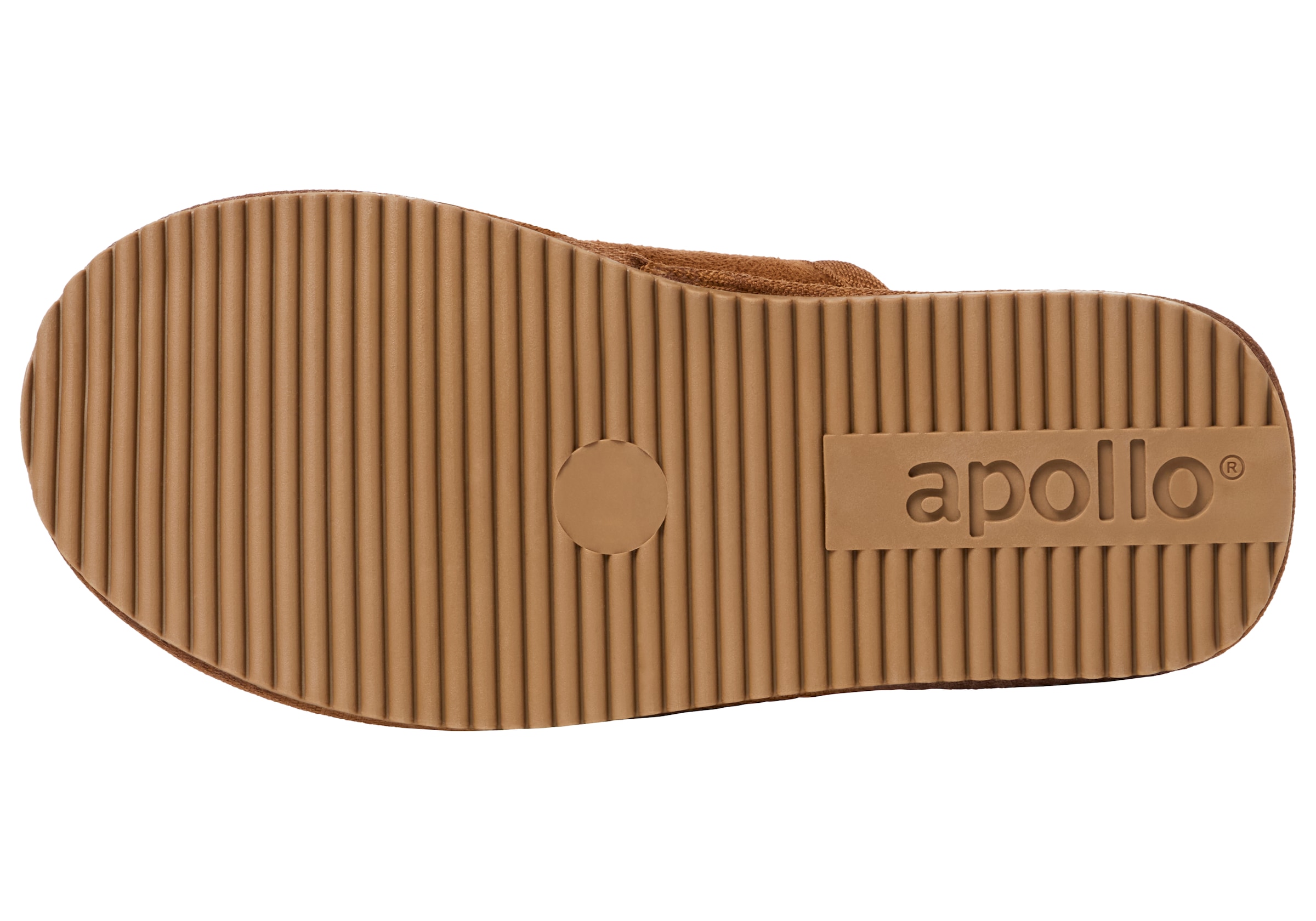 Apollo Pantoffel, (2 tlg.), aus Wildlederimitat mit Gummisohle