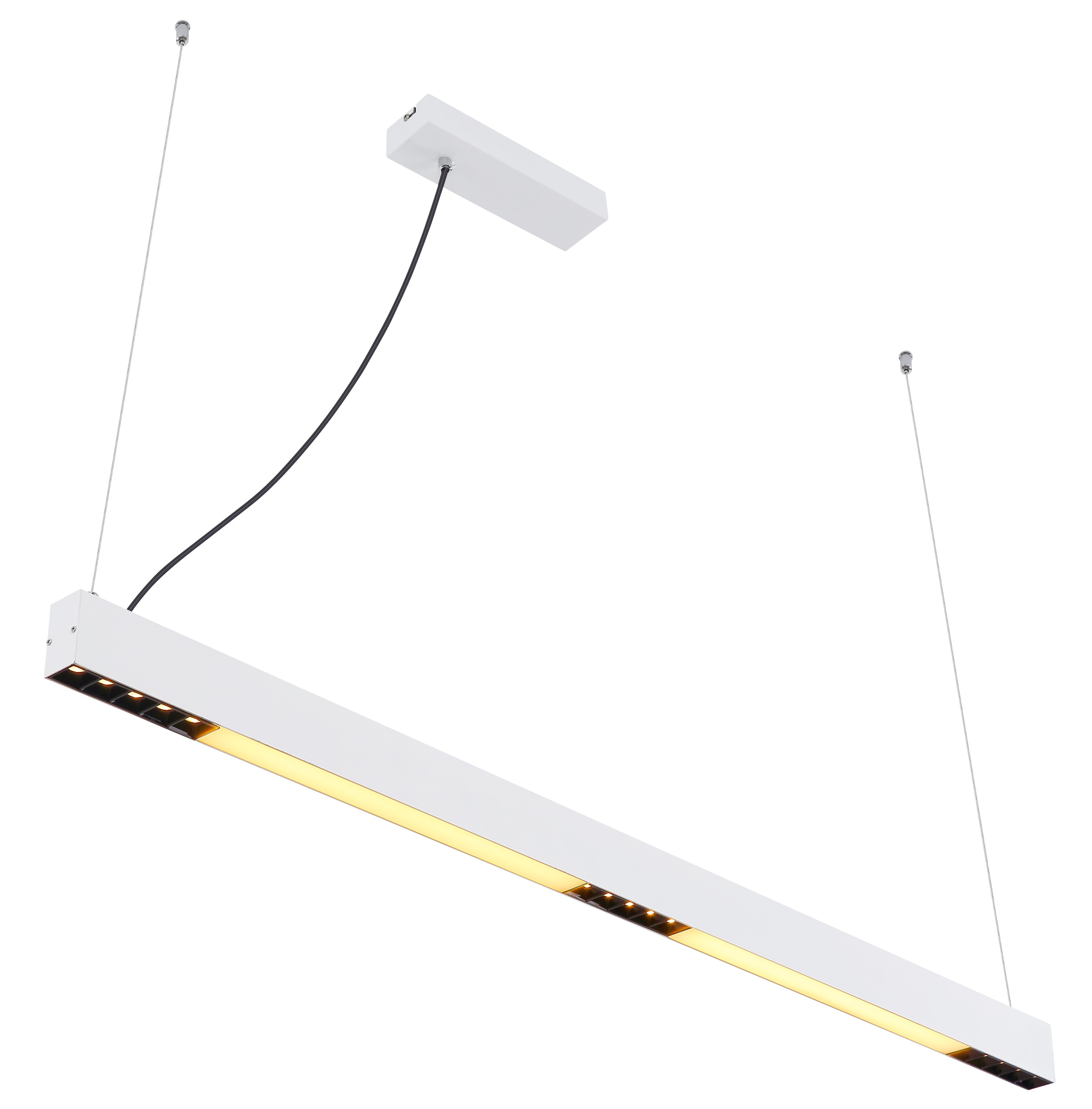 GLOBO LIGHTING Hängeleuchte »HODARI« LED-Modul 1 Stk. Weiß-aluminium Hängeleuchte mit RGB LED, Fernbedienung