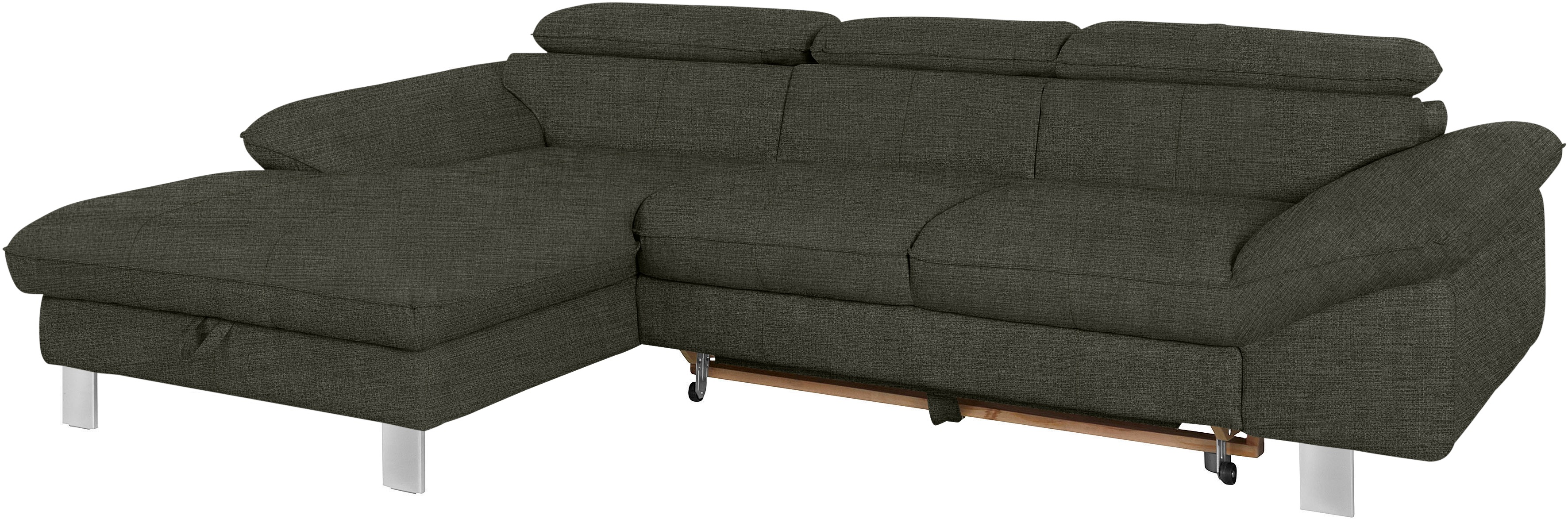 Thumbnail - COTTA Ecksofa Driver, mit Kopfteilverstellung, wahlweise mit Bettfunktion