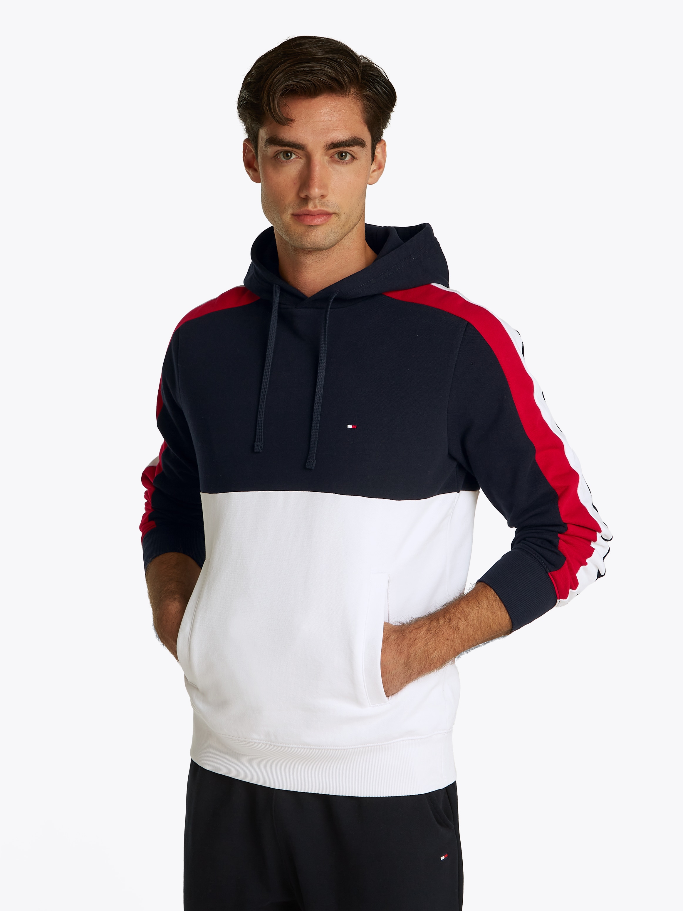 Tommy Hilfiger Hoodie "GLOBAL STRIPE BLOCK HOODIE" günstig online kaufen