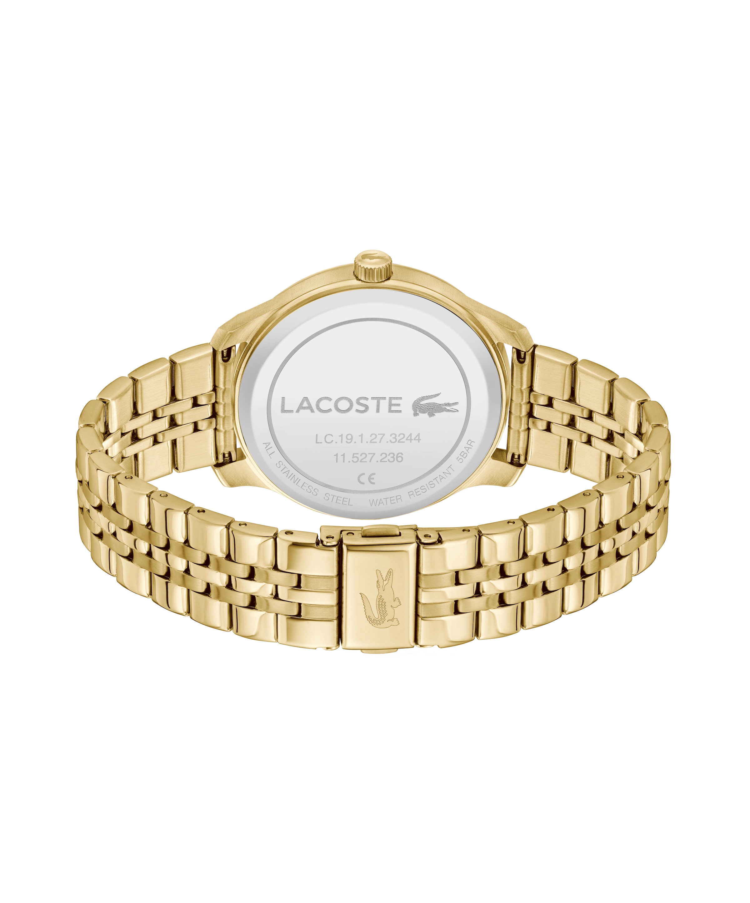 Lacoste Quarzuhr »Lisbon« Armbanduhr, Herrenuhr, Edelstahlarmband, analog