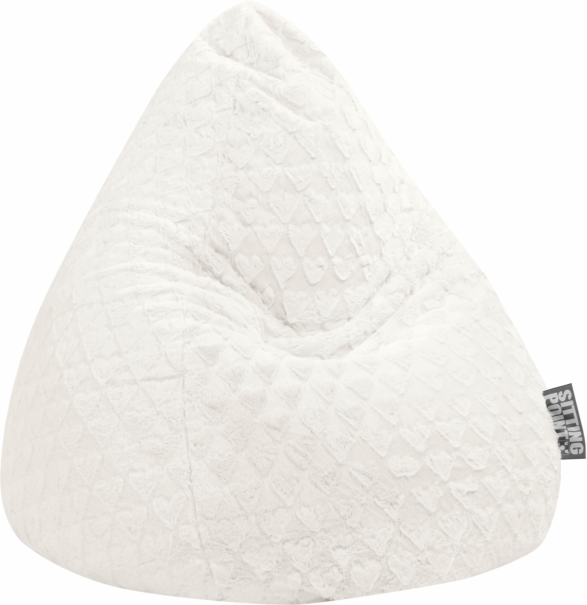 Sitzsack »Sitzsack FLUFFY HEARTS L«, Plüschsitzsack mit Herzoptik