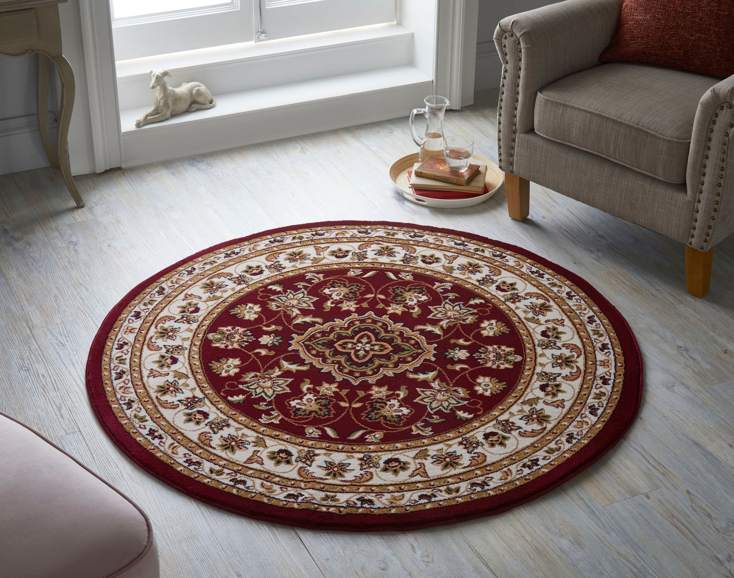 FLAIR RUGS Teppich "Sherborne" rund 8 mm Höhe günstig online kaufen