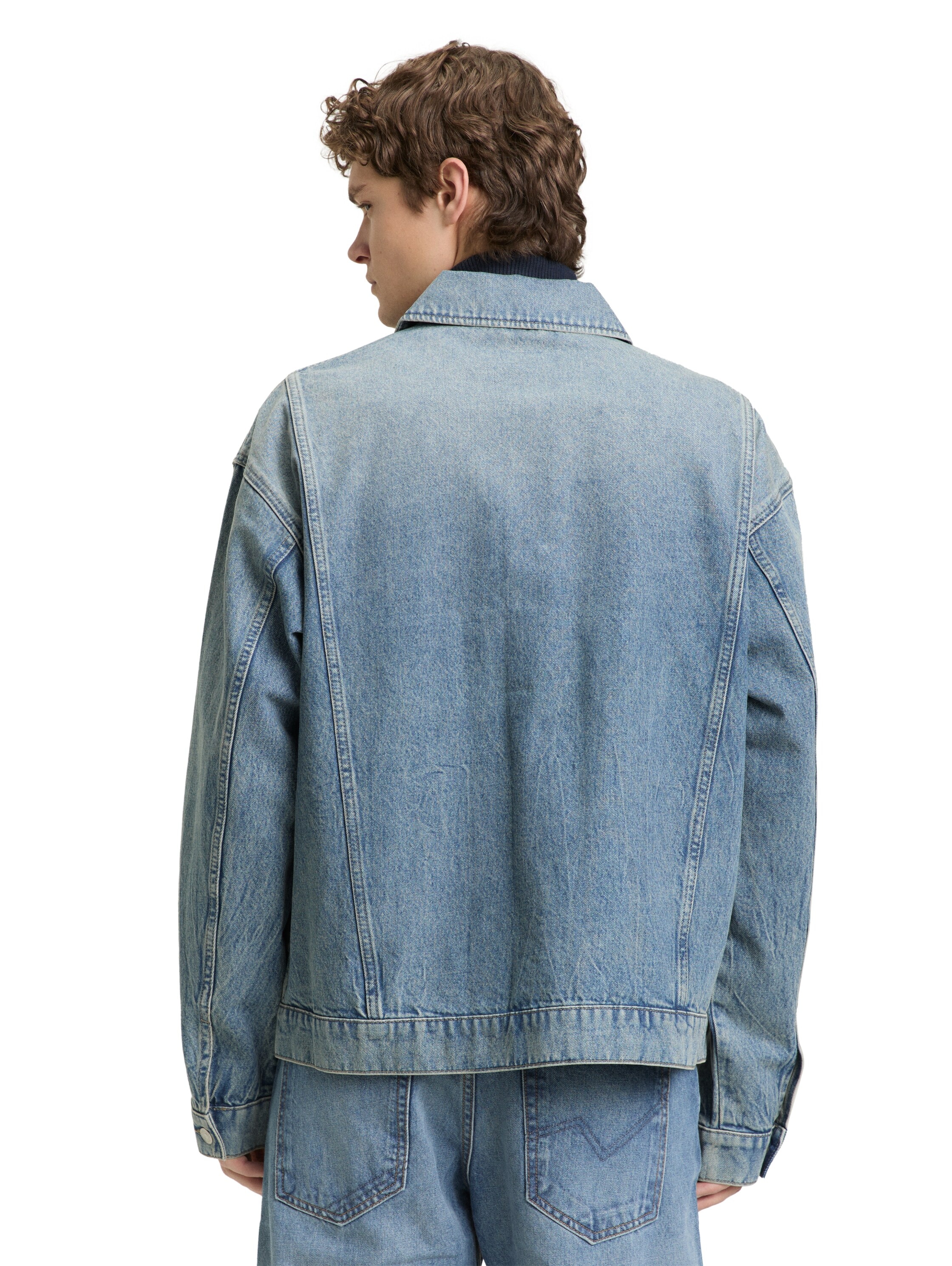 TOM TAILOR Denim Jeansjacke mit Taschen