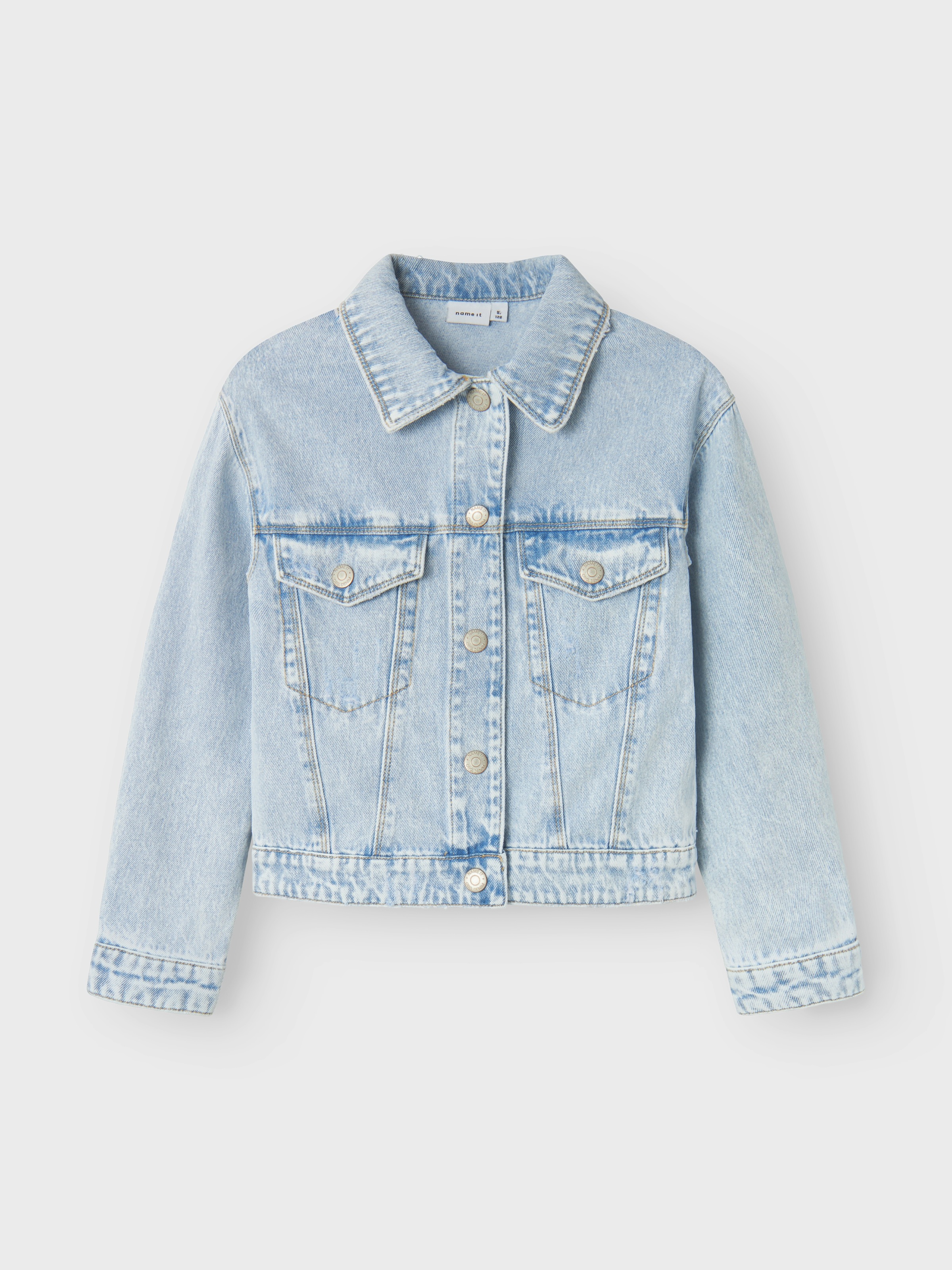 Name It Veste En Jean Mila 8510 Light Blue Bleached Denim 4 Années Filles 6