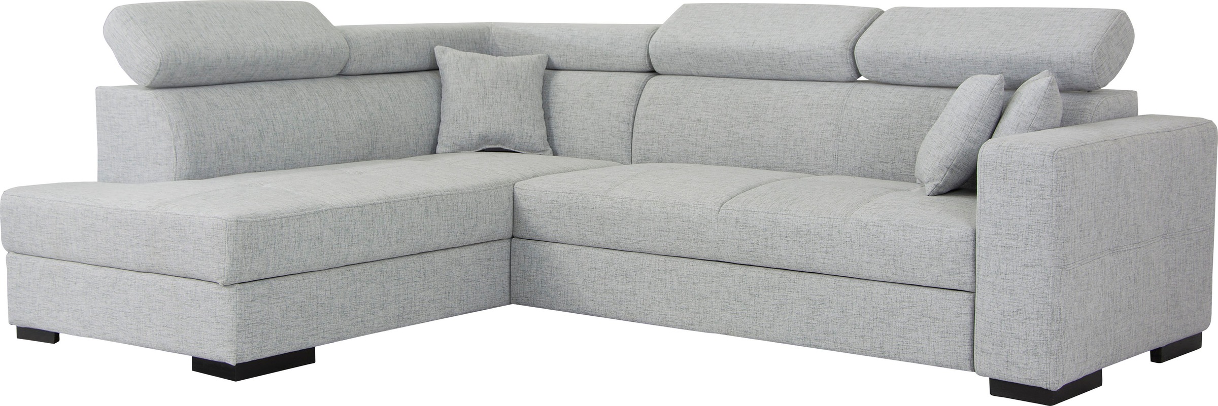 Home affaire Ecksofa »Tulio L-Form«, wahlweise mit Bettfunktion und Bettkasten, incl. 3 Zierkissen
