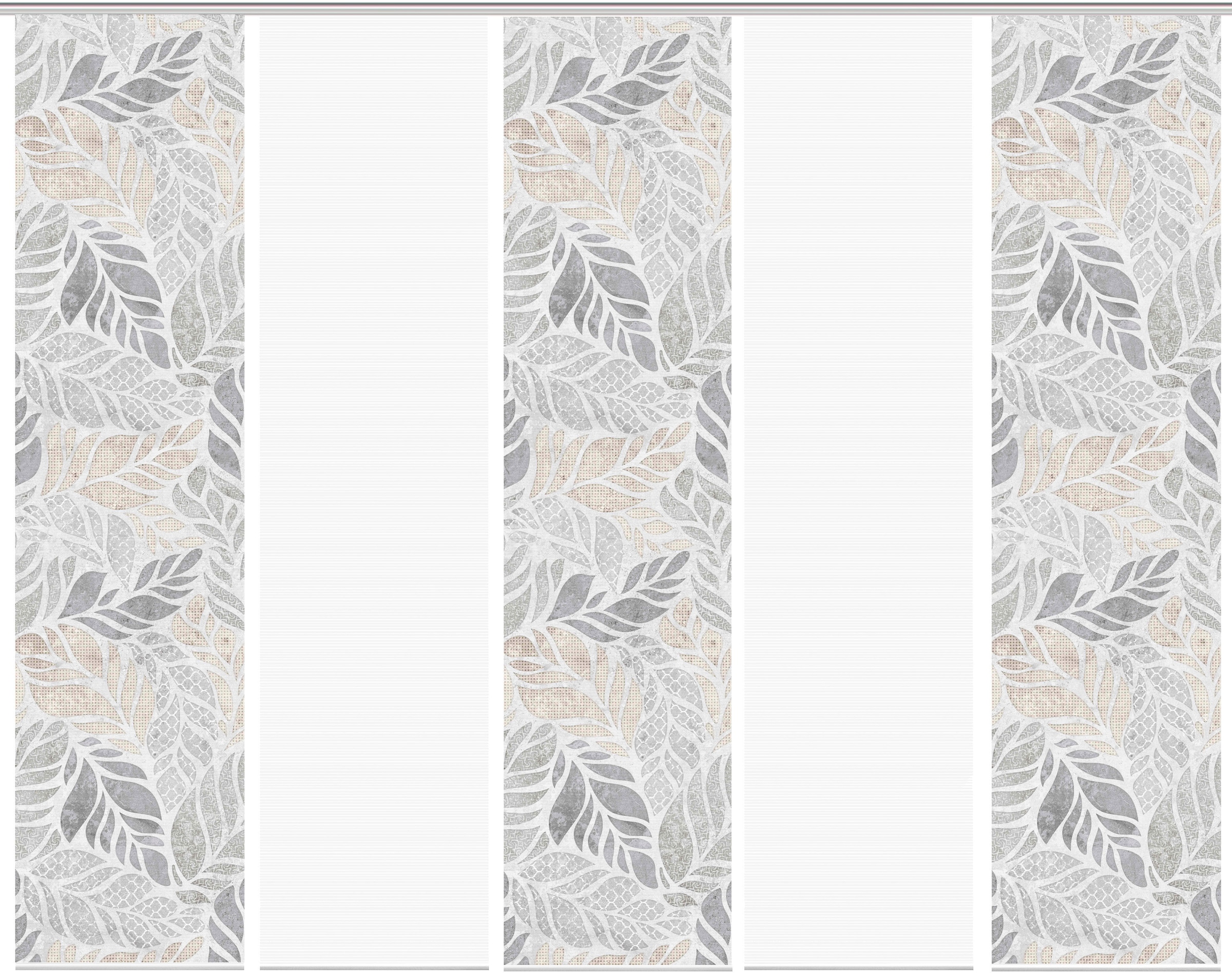 Vision S Schiebegardine »LISIO 5er SET« Paneelwagen 5 Stk. tlg. Schiebevorhang Digidruck 5er Set LISIO