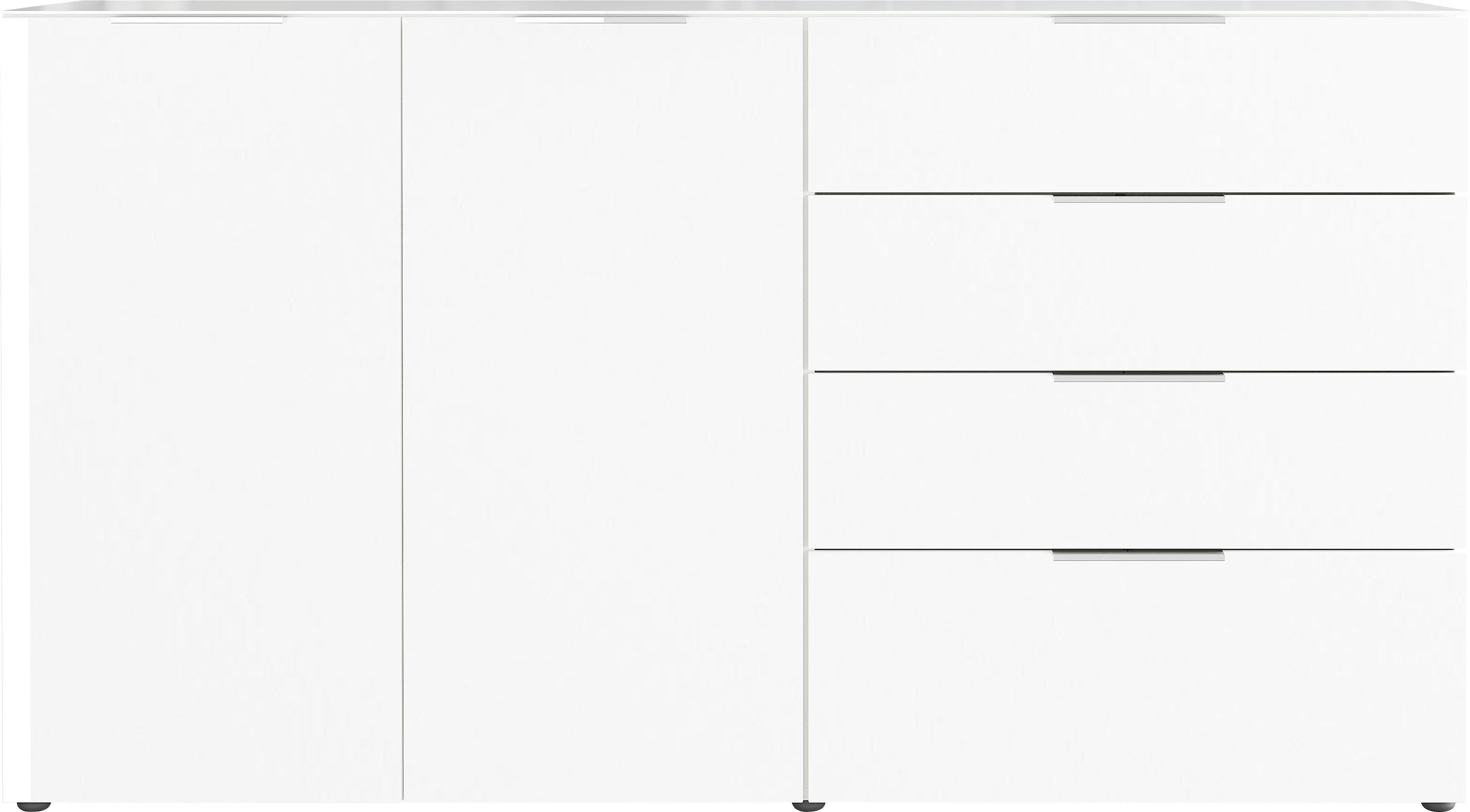 GERMANIA Sideboard "Oakland mit Glasauflage" Breite: 134 oder 184 cm, Soft-close, verstellb. Böden, Made in Germany