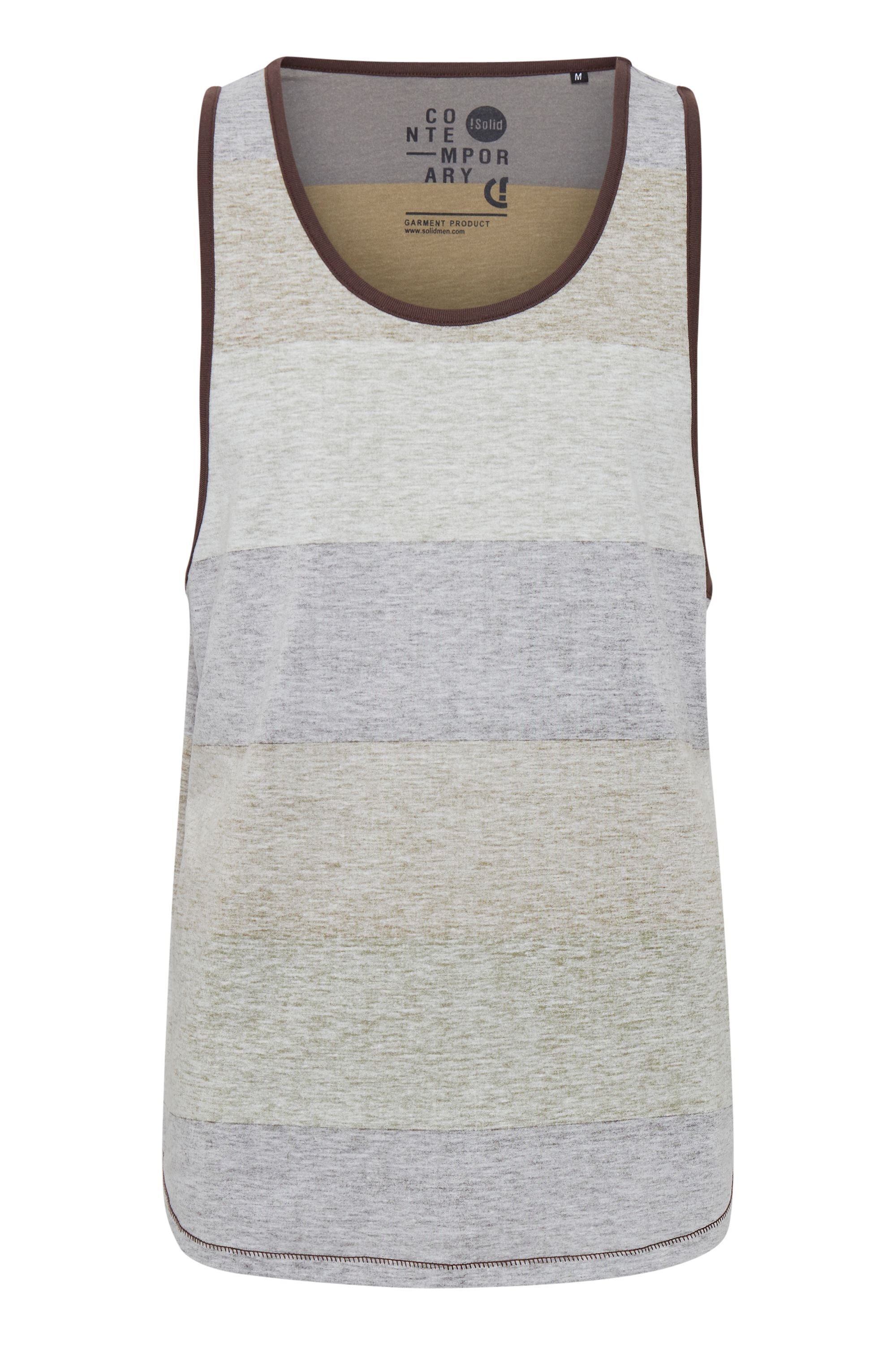 SOLID Herren Longtop "Tanktop SDCharan", braun, Gr. XL, Obermaterial: 65% Polyester PES. 35% Baumwolle CO., Tops