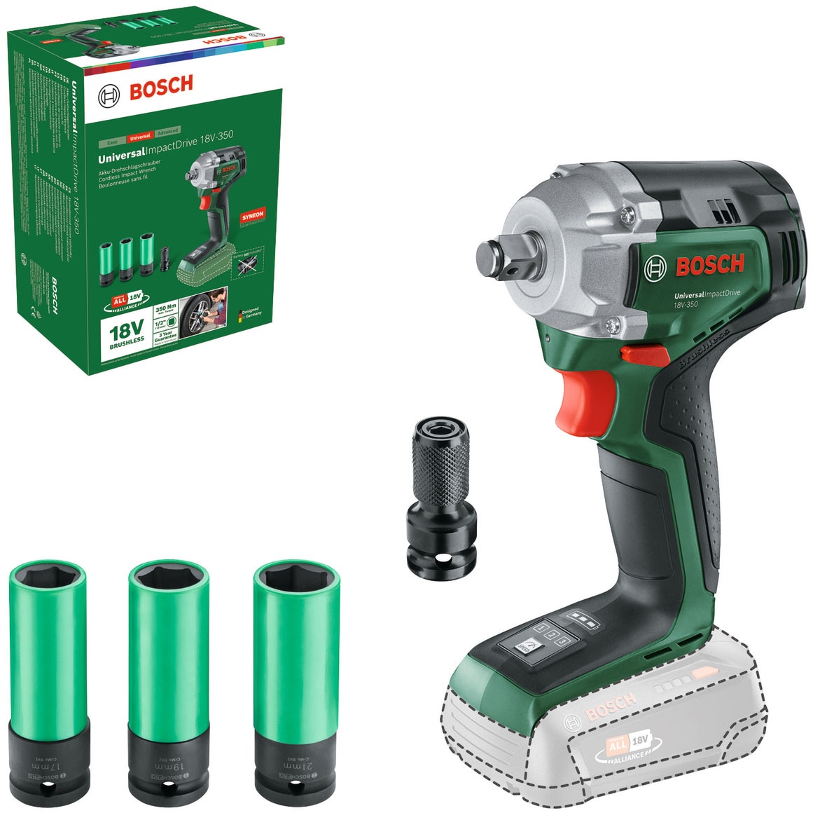 Bosch Home & Garden Akku-Drehschlagschrauber ""GEX 18V-350-3"" ohne Akku, ohne Ladegerät