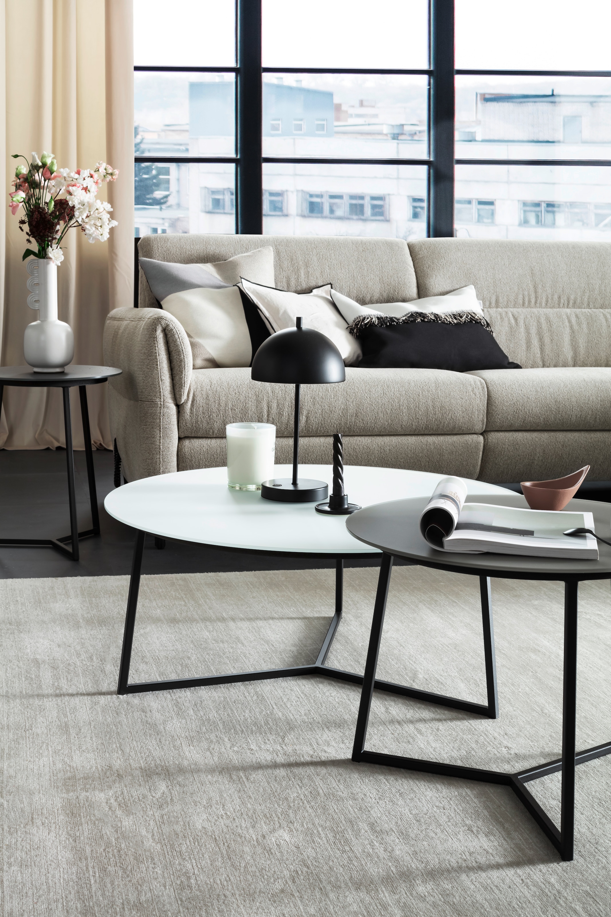 SCHÖNER WOHNEN-Kollektion Teppich »Alessa« rechteckig 5 mm Höhe Viskose, Wohnzimmer