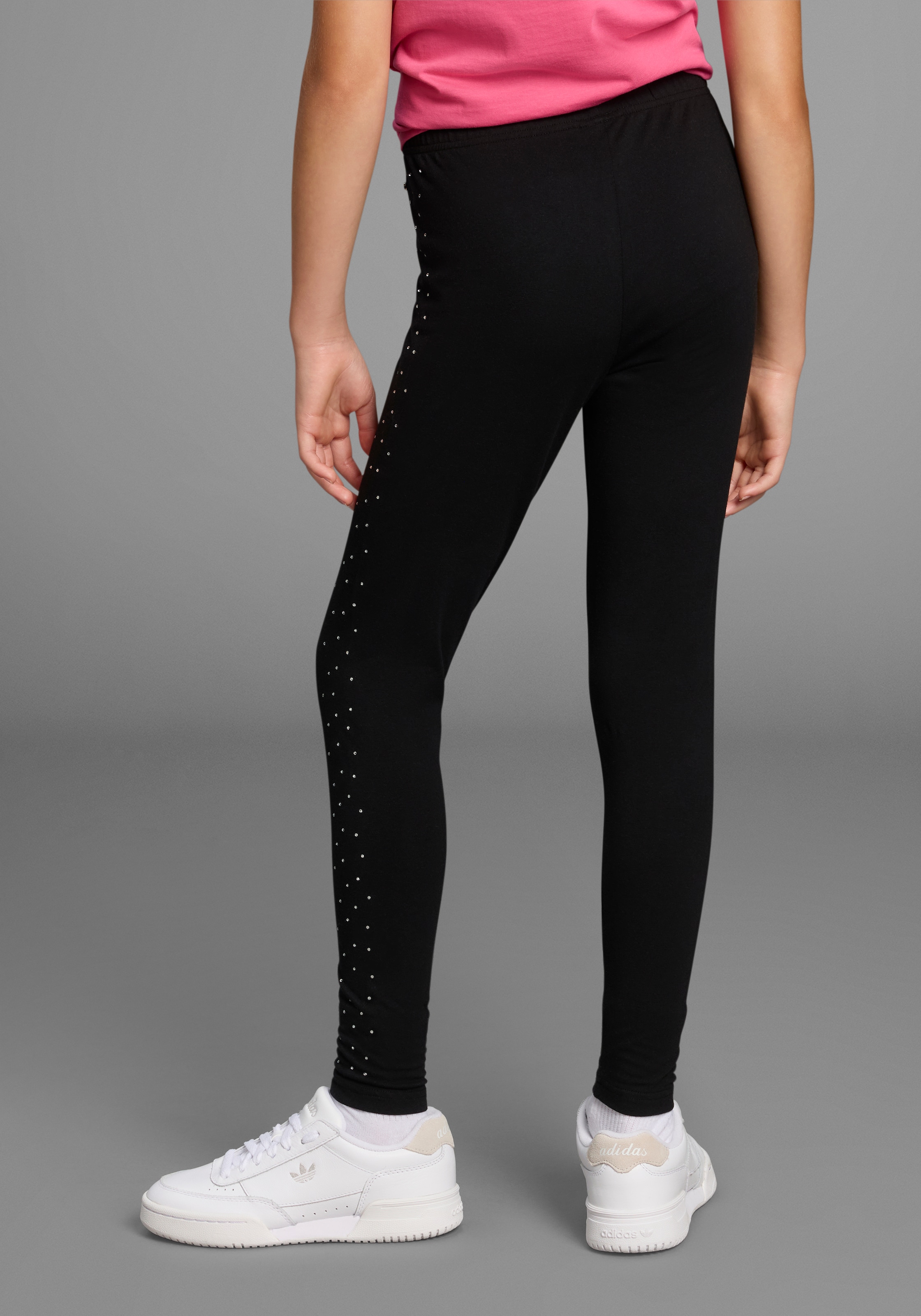 Bruno Banani Leggings »Hose mit Strass-Steinen«  NEU! BRUNO BANANI für TEENS. Glitzer-Leggings