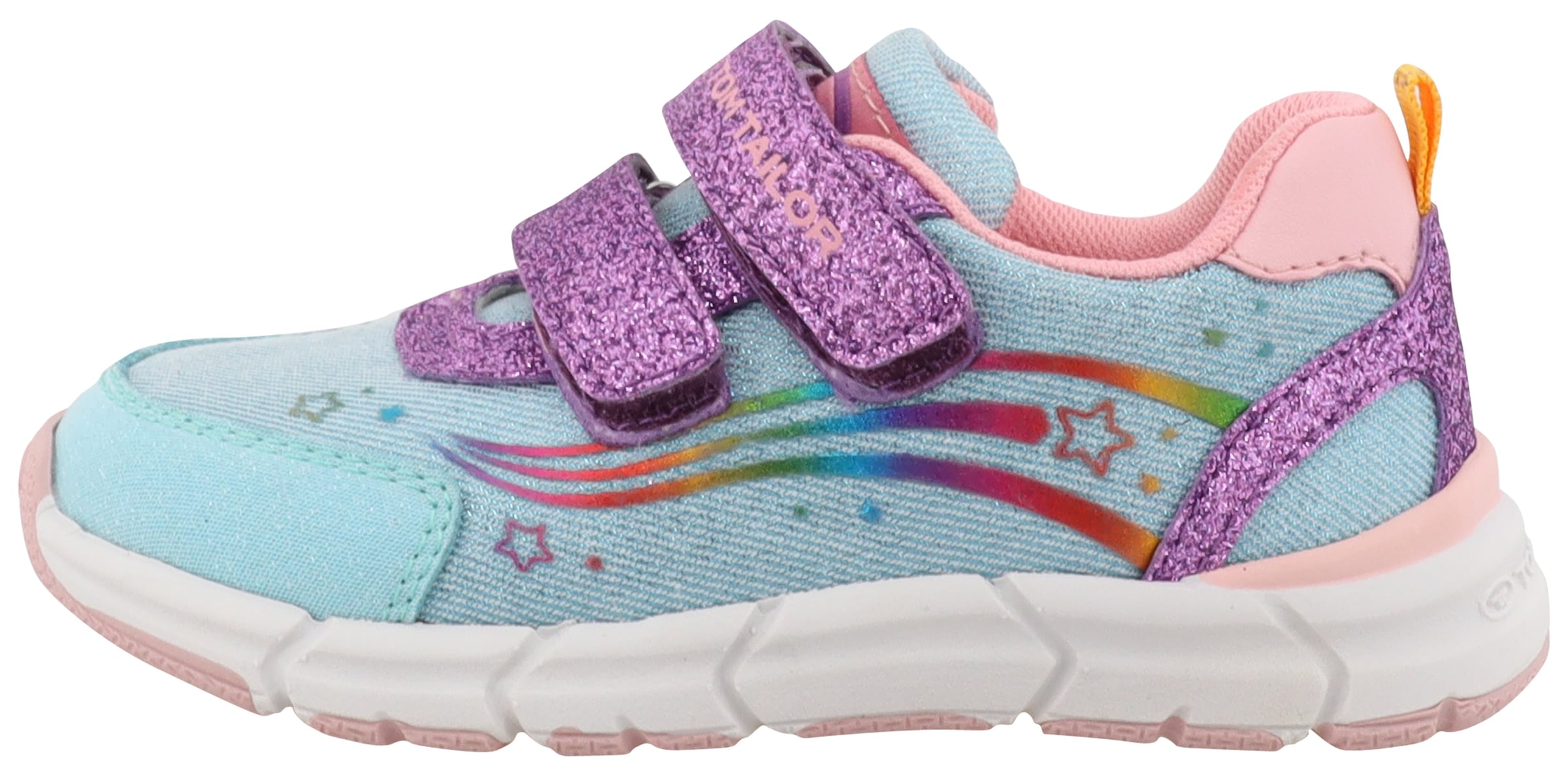 TOM TAILOR Klettschuh, Freizeitschuh, Halbschuh, Sneaker mit Kontrastbesätzen