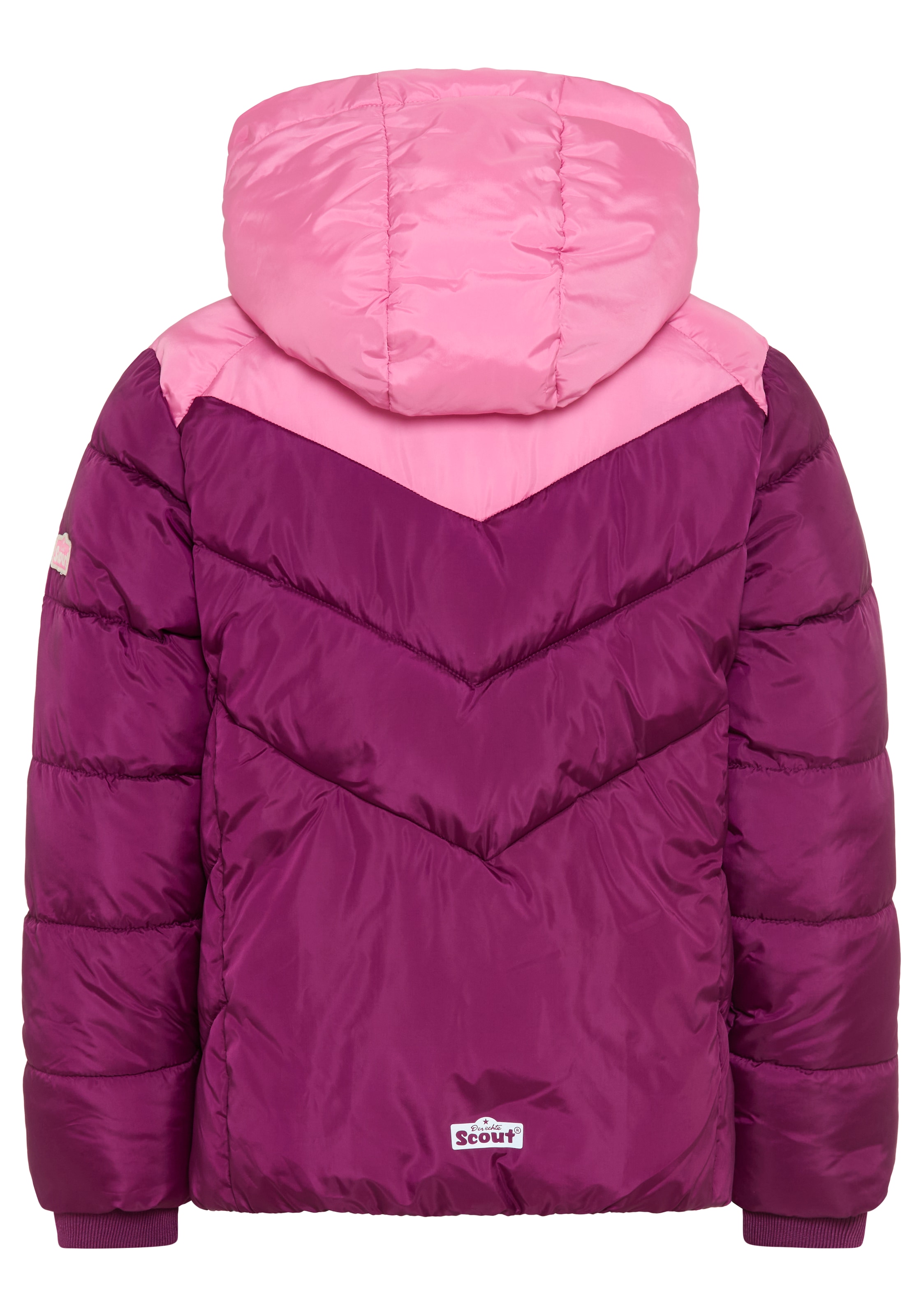 Scout Winterjacke »Gesteppte Jacke, Colorblocking - NEU von SCOUT« mit Kapuze Warme Steppjacke mit Kontrasteinsätzen, Fleecefutter