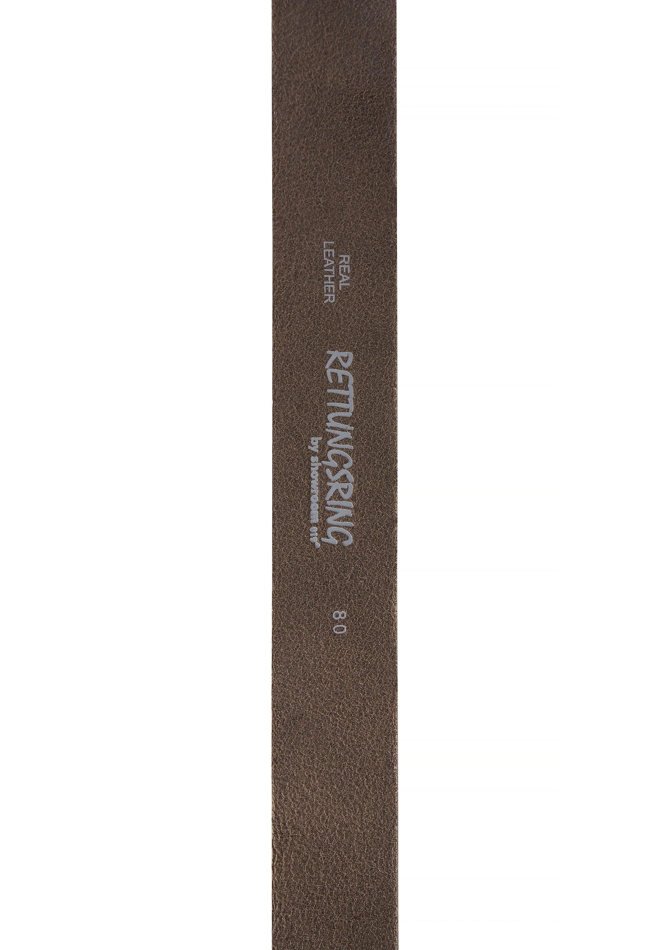 RETTUNGSRING by showroom 019° Ledergürtel, mit austauschbarer Schließe »Rechteck Eingefasst Grau«