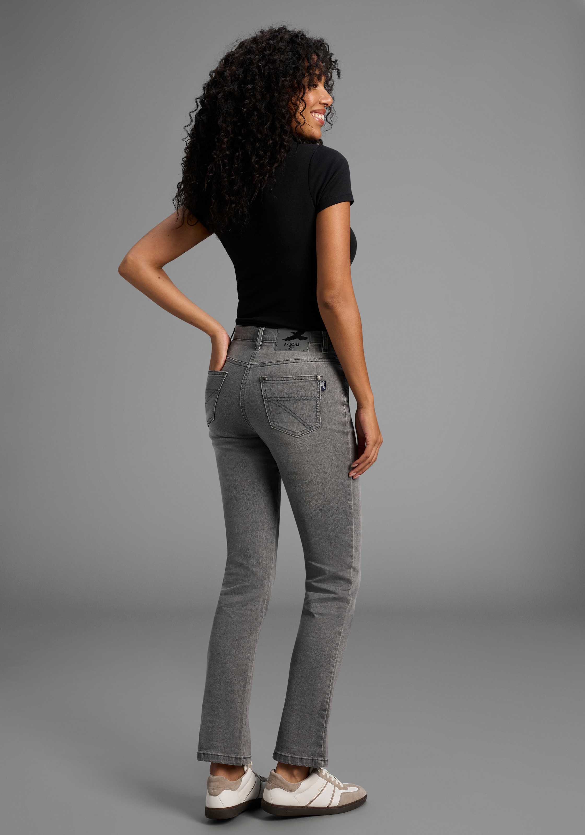 Arizona Gerade Jeans »Annett«, bequeme Passform, 5-Pocket-Style, hohe Taille