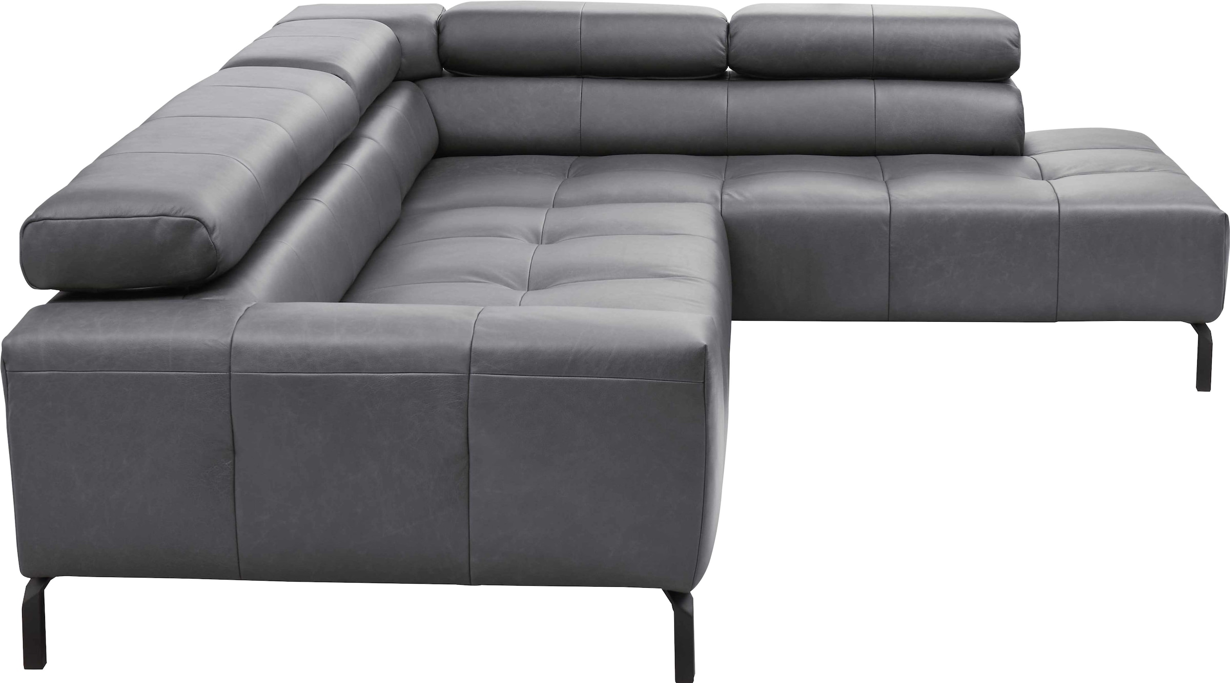 Places of Style Ecksofa »Cleveland, L-Form, incl. Kopfteilverstellung, Breite 276 cm«, wahlweise elektrischer Sitzvorzug