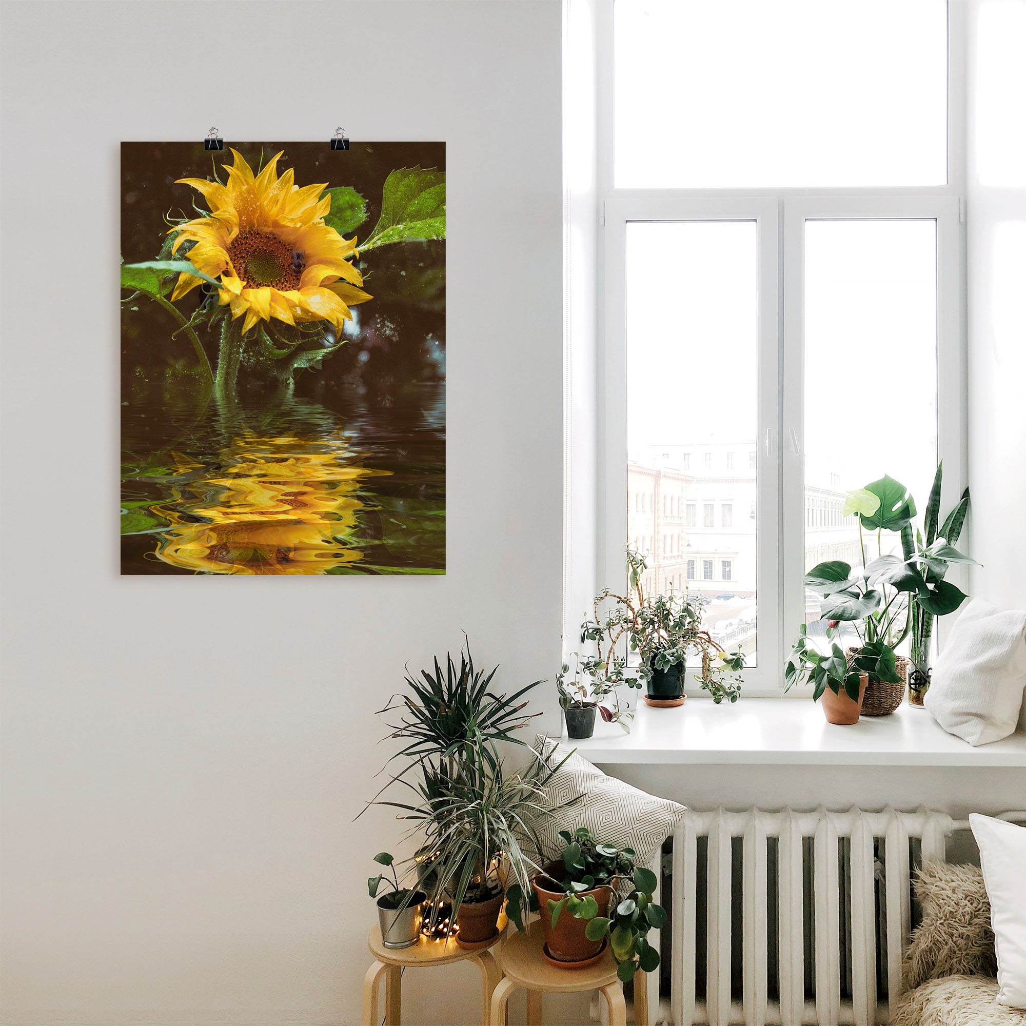 Artland Wandbild »Sonnenblume«, Blumen, (1 St.), als Alubild, Outdoorbild, Leinwandbild, Poster, Wandaufkleber
