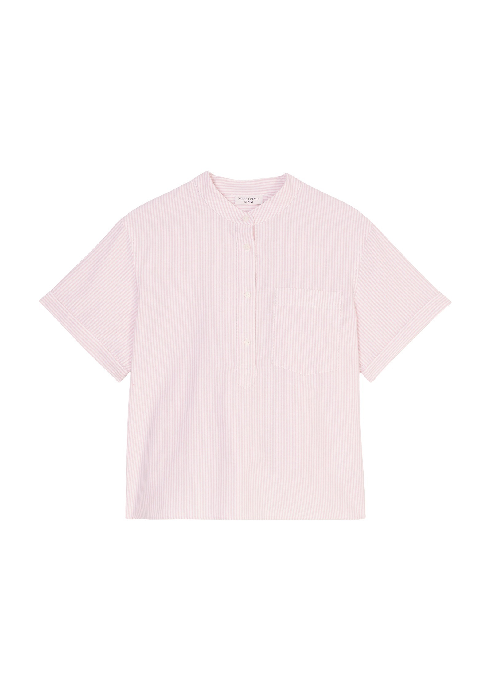 Marc O'Polo DENIM Kurzarmbluse »aus Baumwoll-Oxford«