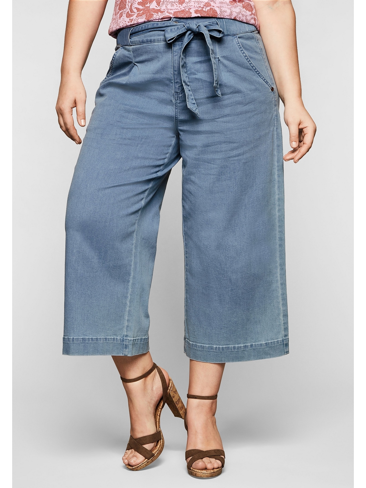 und High-Waist-Bund kaufen mit BAUR »Große Bindegürtel Sheego Stretch-Jeans Größen«, für |
