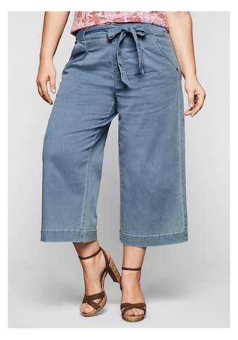 Sheego Stretch-Jeans »sheego Jeans«, mit High-Waist-Bund und Bindegürtel kaufen