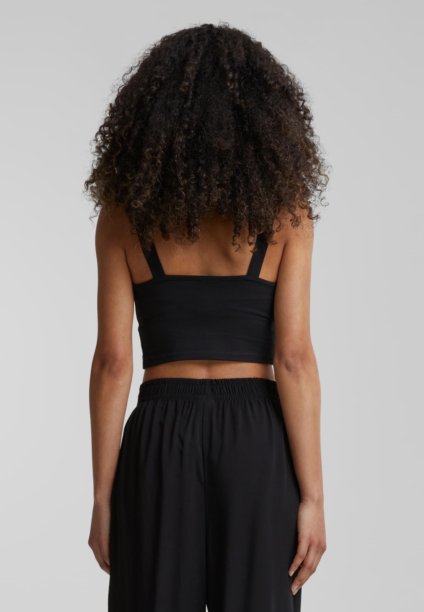 URBAN CLASSICS T-Shirt »Urban Classics Damen Ladies Cropped Top«, (1 tlg.)