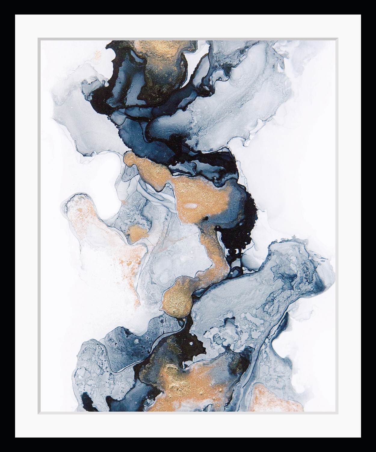 queence Bild "Wlad" Abstrakt Spa Spirituelle Bilder Stein HD Premium Poster-Druck inkl. Holzrahmen