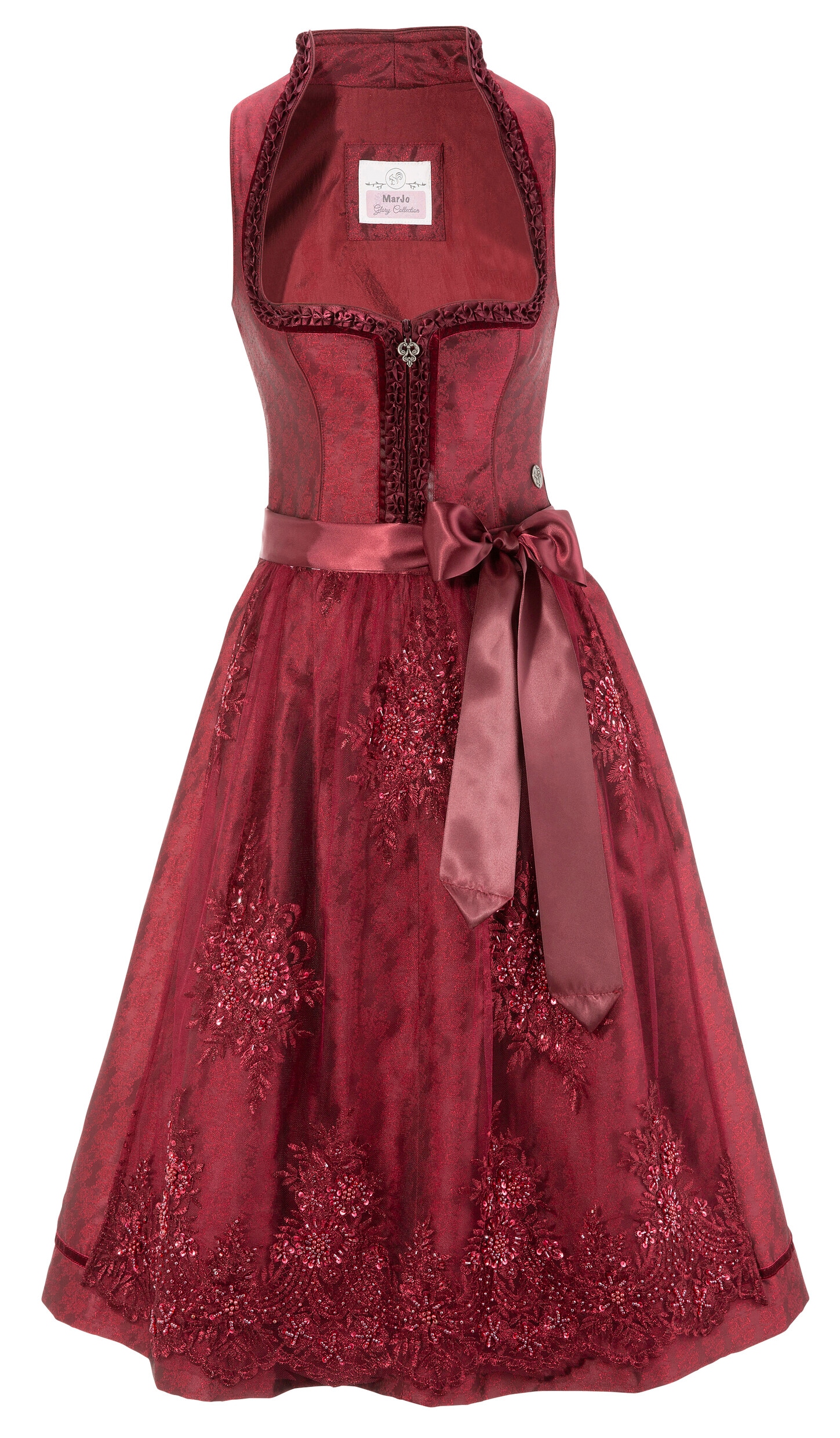 MarJo Dirndl, (2 tlg.), Damen, midi mit transparenter Tüllschürze kaufen
