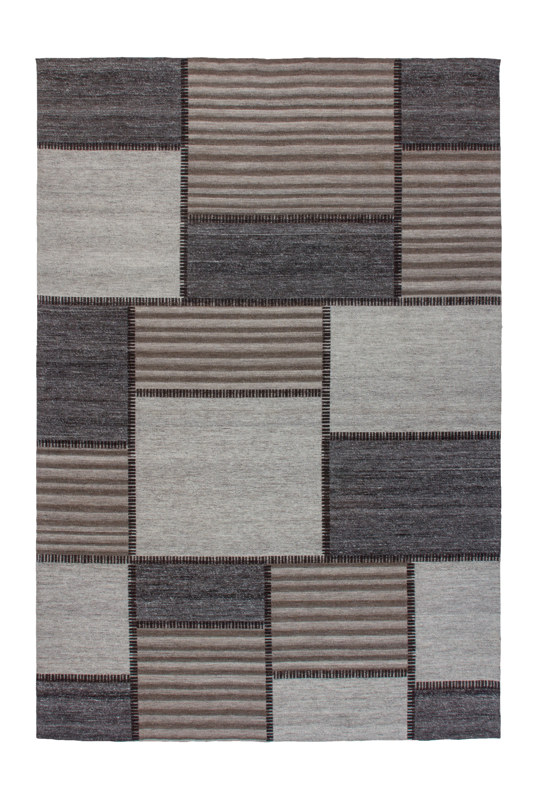 Kayoom Teppich »Phoenix 112«, rechteckig, 6 mm Höhe, Dezenter Jacquard-Teppich, Flachflor, Aus pflegeleichten Materialien