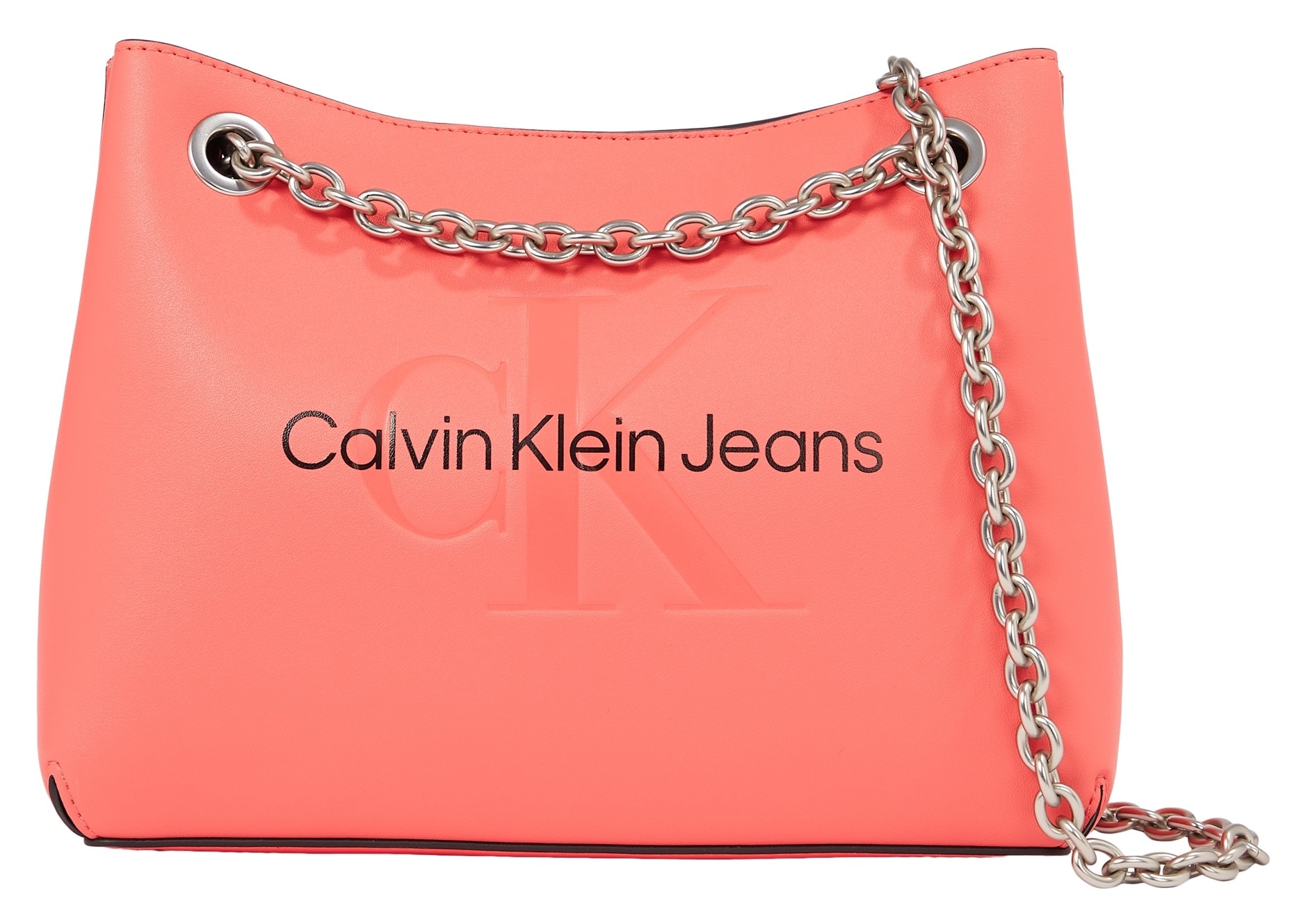 Calvin Klein Jeans Schultertasche "SCULPTED SHOULDER BAG24 MONO", mit großflächigem Markenlogo vorne Handtasche Damen Ta