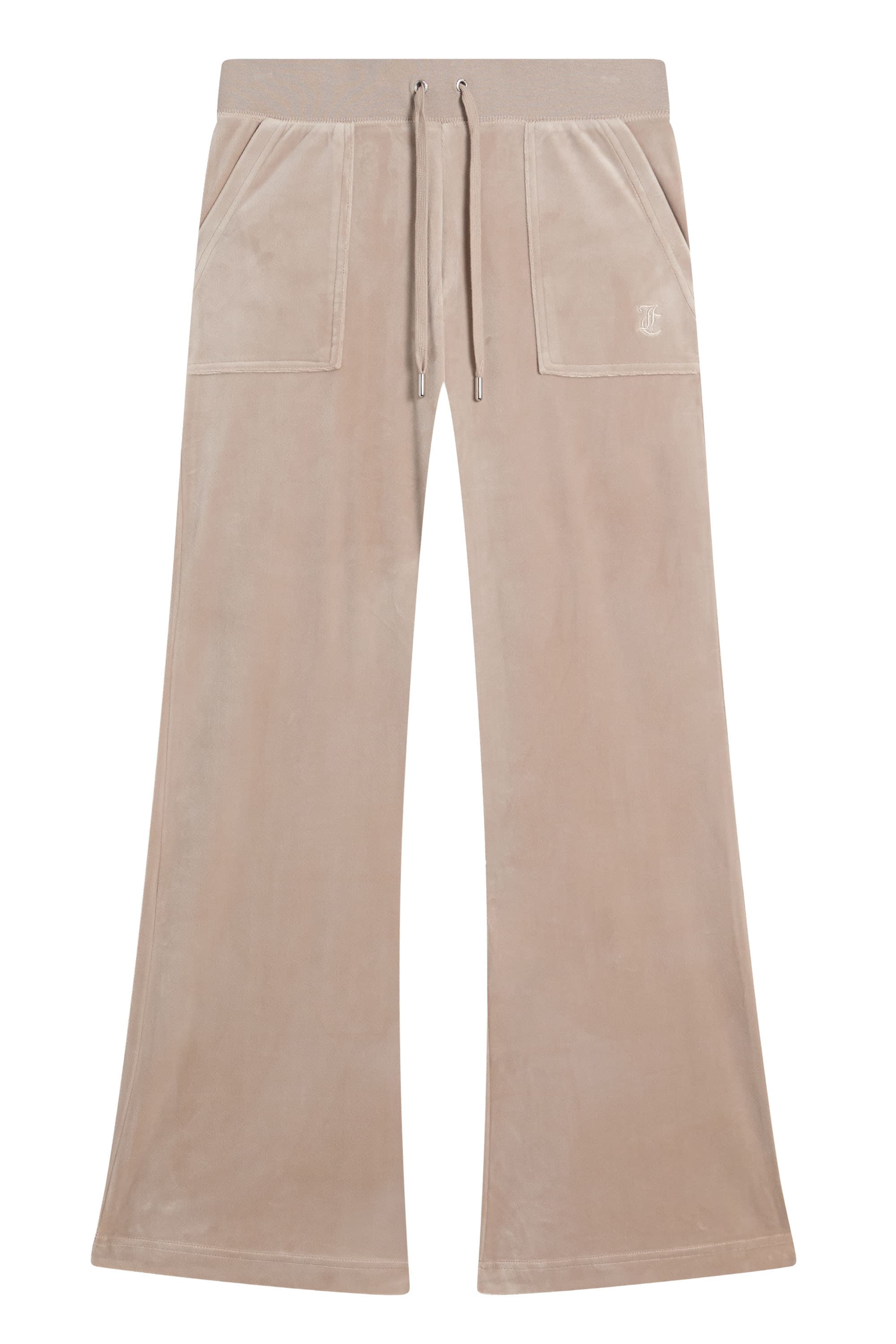 Juicy Couture Sweathose "LAYLA LOW RISE POCKETED FLARE. Damen" Trainingshose Damen, Sweathose, Velour, Jogginghose mit Glitzer, Sale
