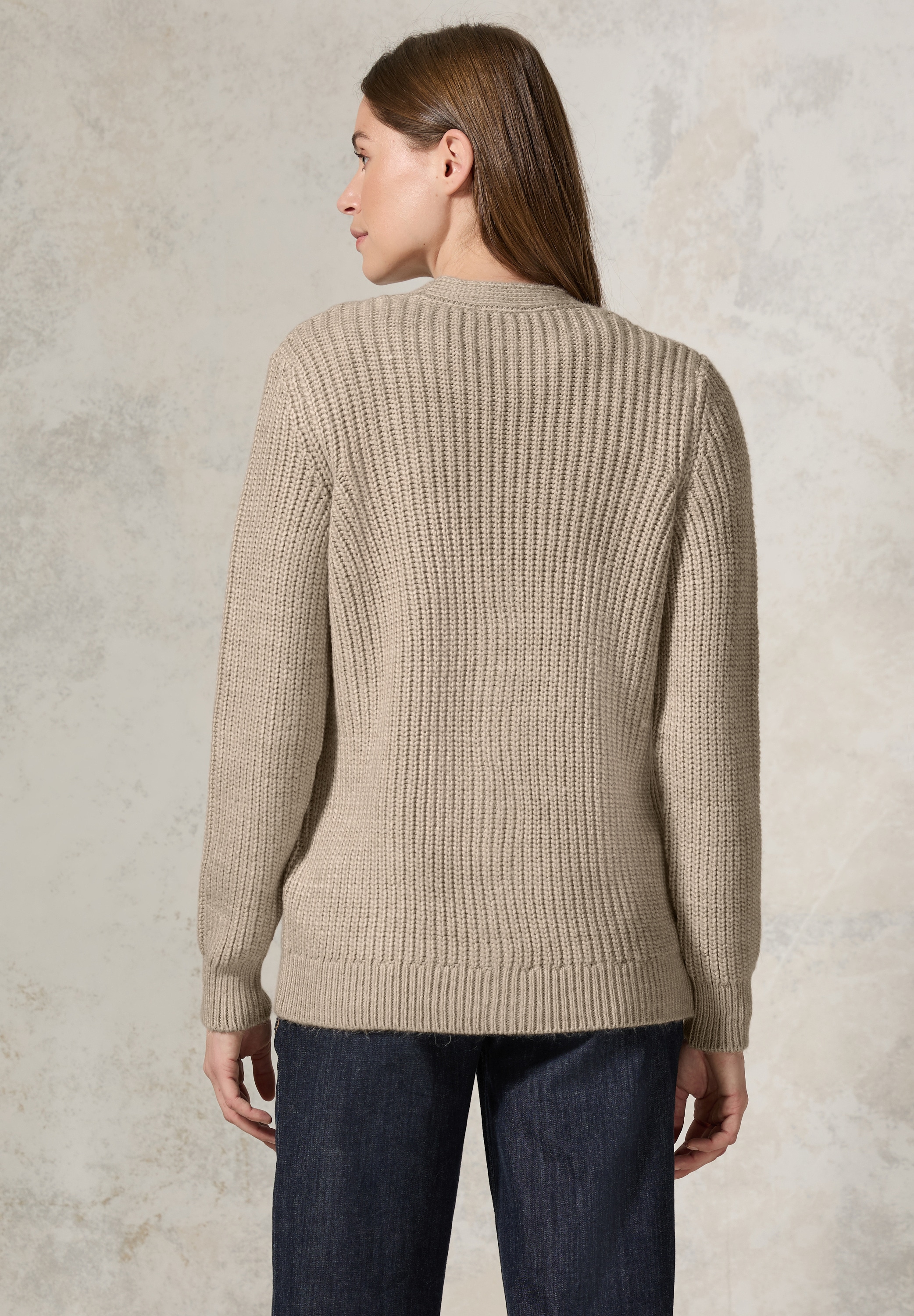 Cecil Cardigan, mit Materialmix