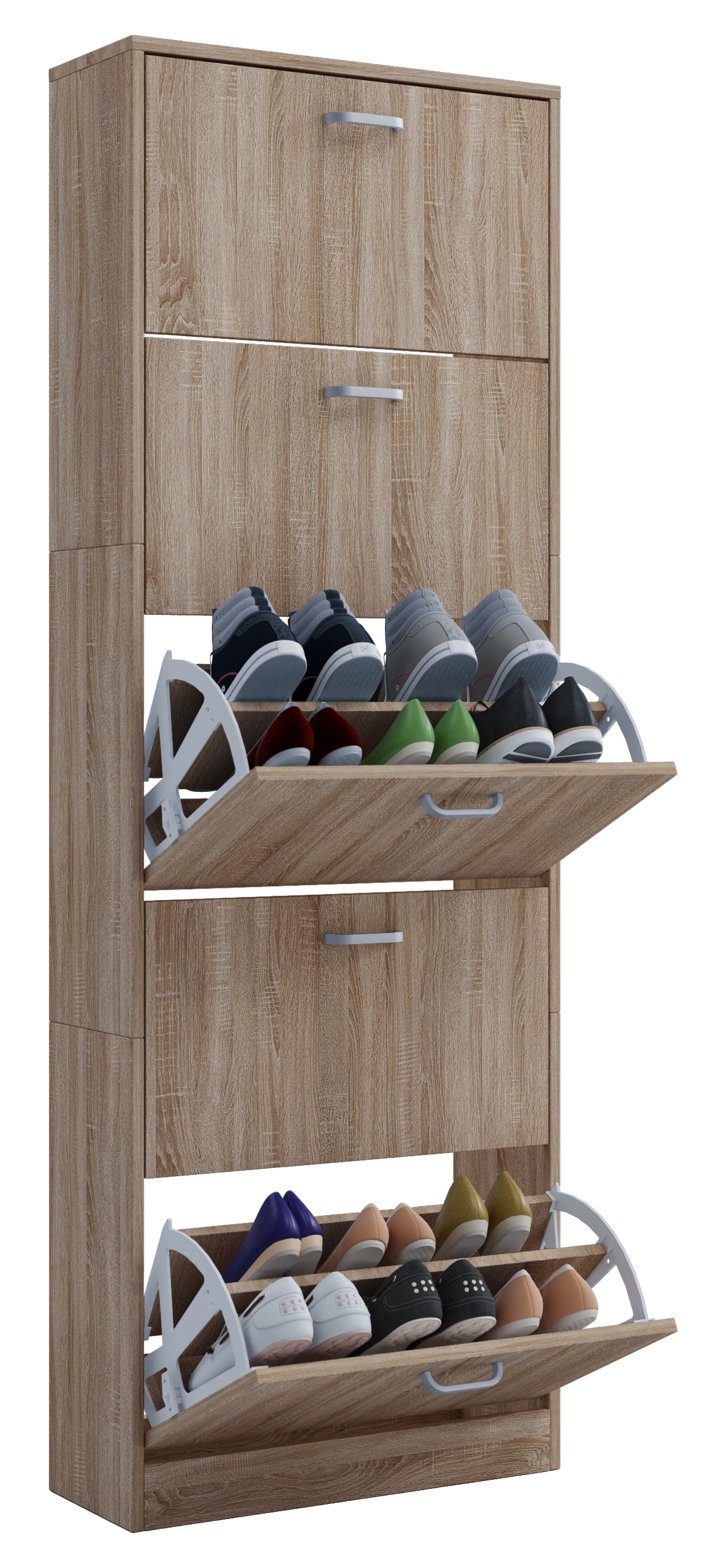 VCM Schuhschrank "VCM Holz Schuhschrank  Maße: H. 170 x B. 59 x T. 22 cm  5 günstig online kaufen