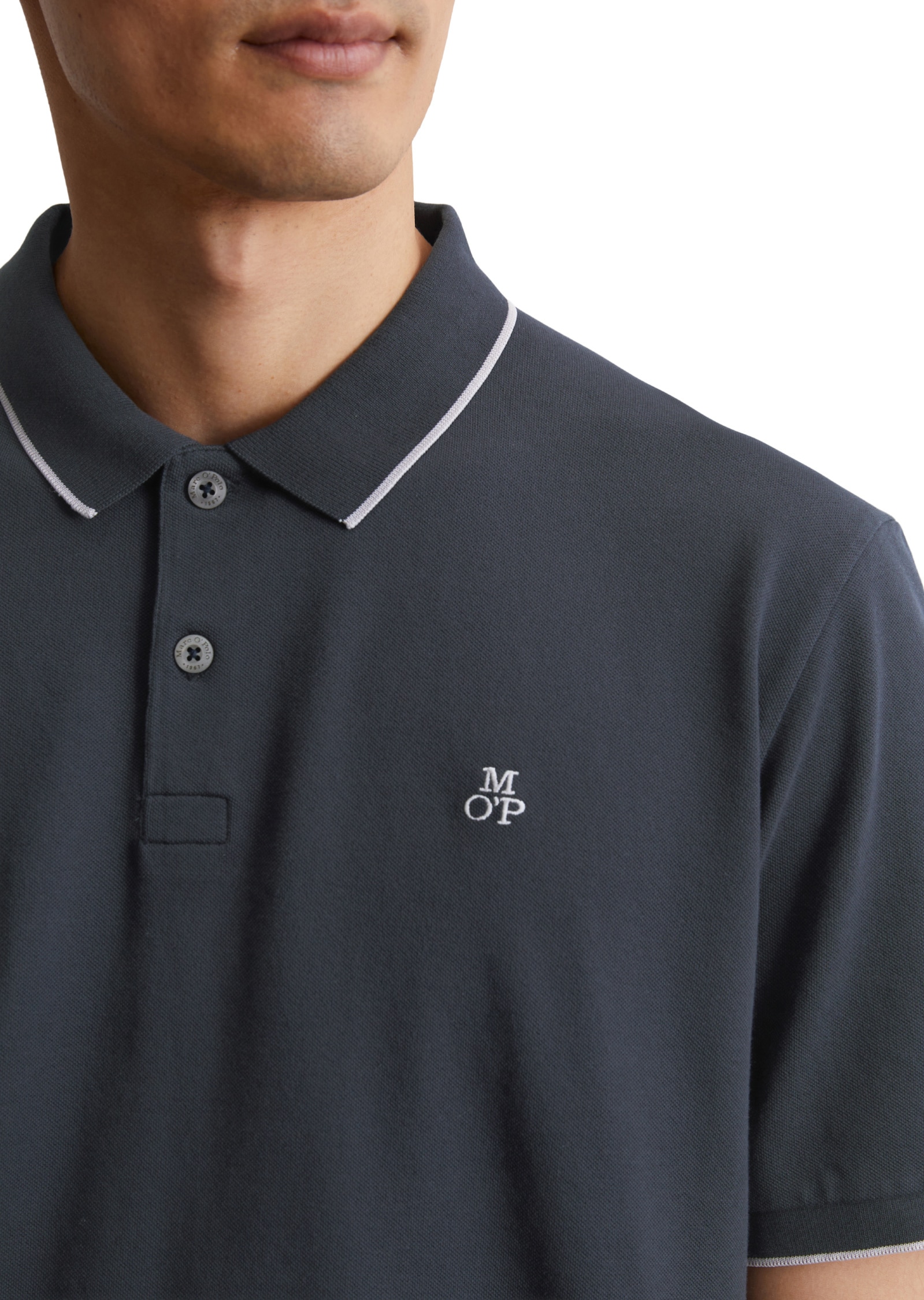 Marc O'Polo Poloshirt »aus Bio-Baumwoll-Mix«