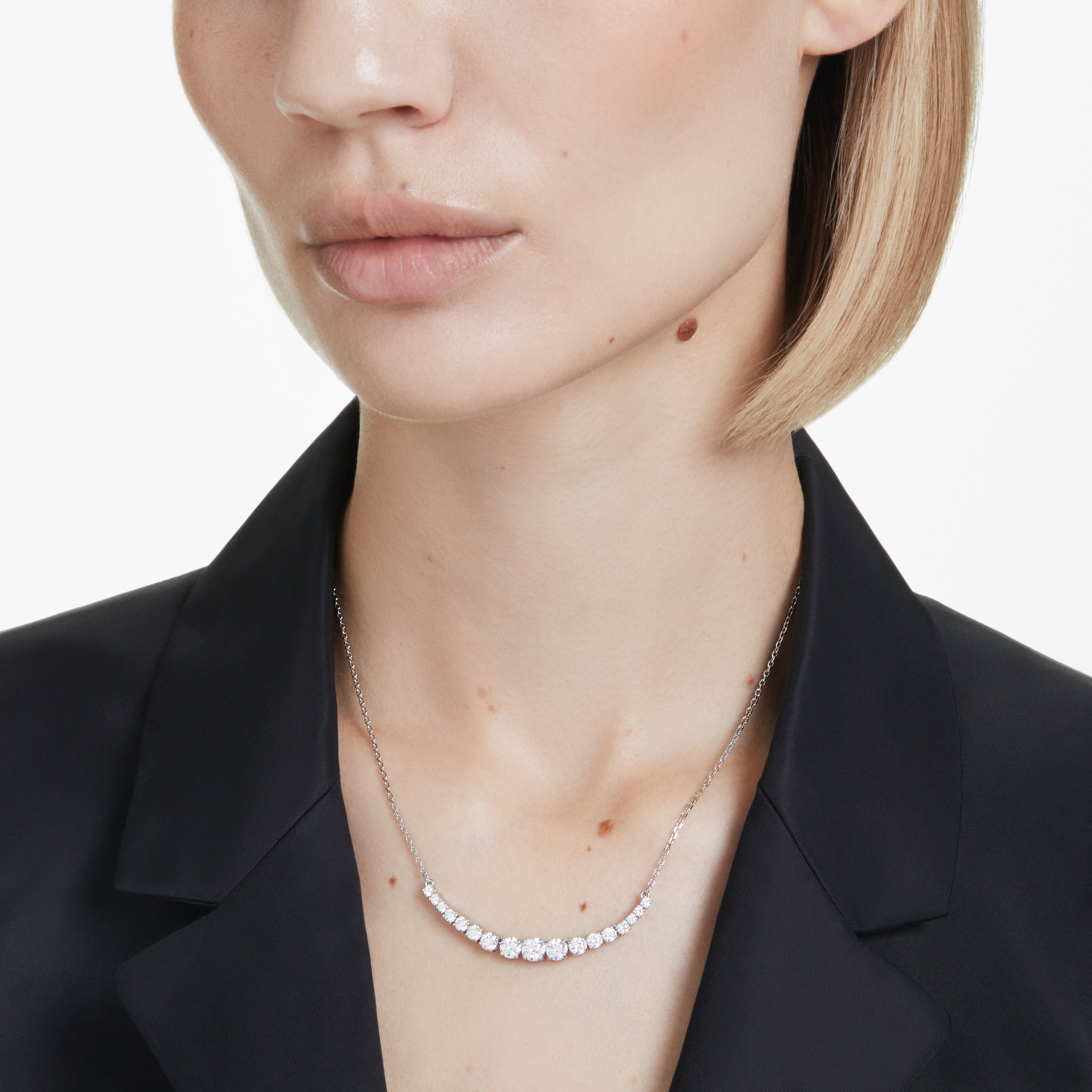 Swarovski Kette mit Anhänger »Schmuck Geschenk Matrix Halskette, 5705396«, mit Swarovski® Zirkonia (synth.)