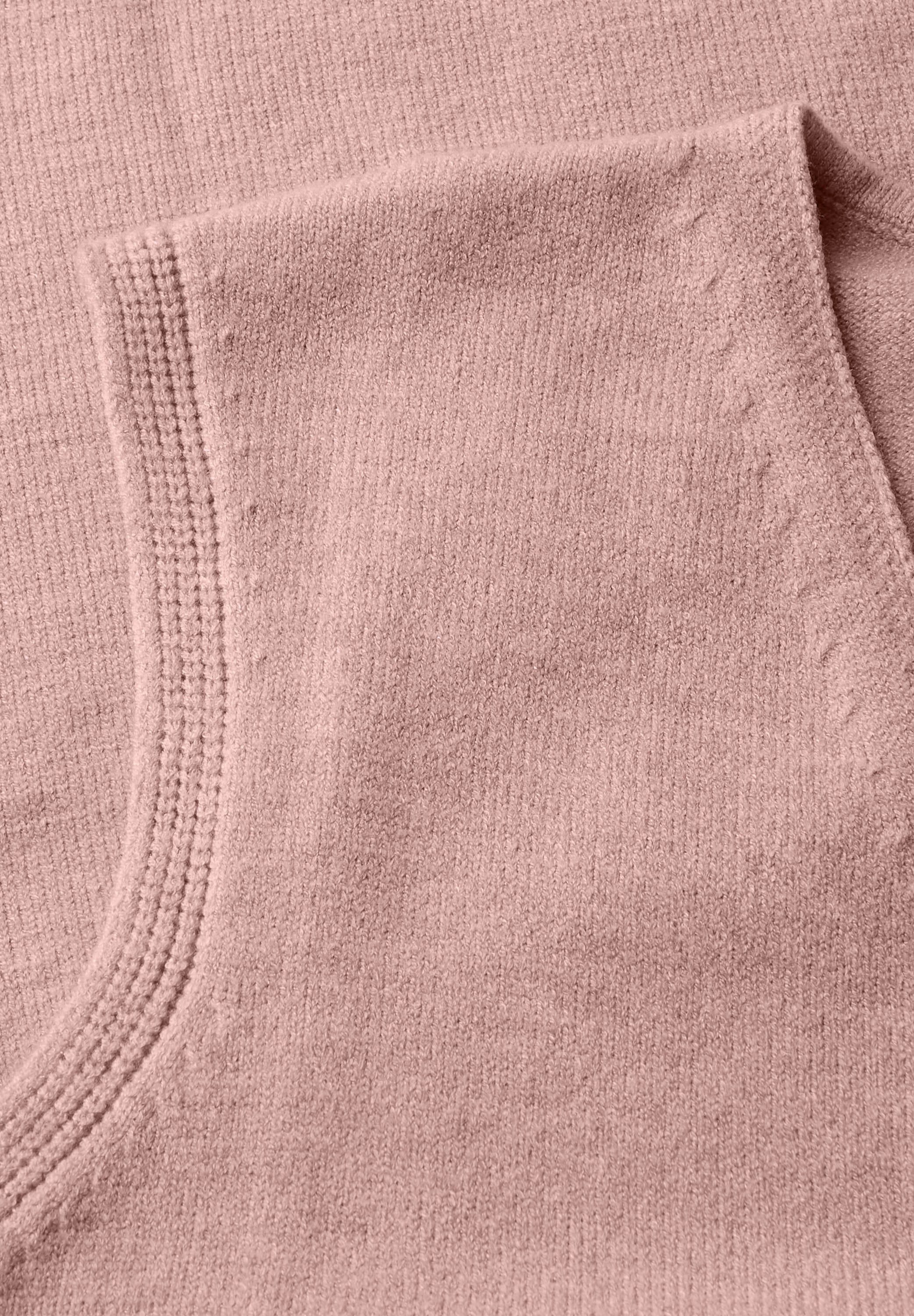 STREET ONE Kurzarmpullover, aus softem Materialmix