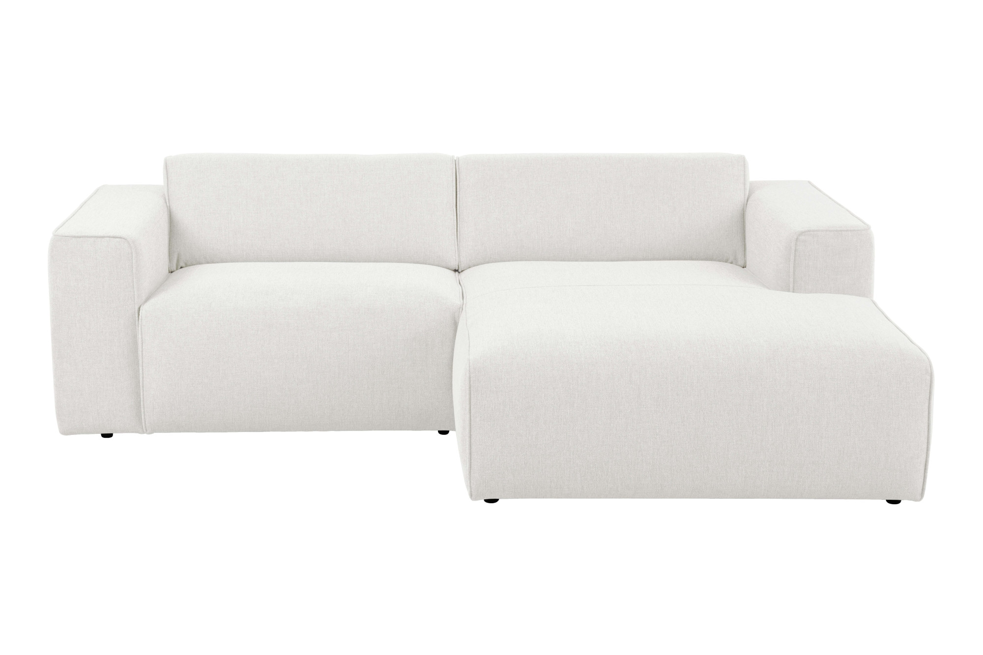 andas Ecksofa »Noord«, mit Kedernaht, Breite 234 cm, Cord, Struktur, Webstoff